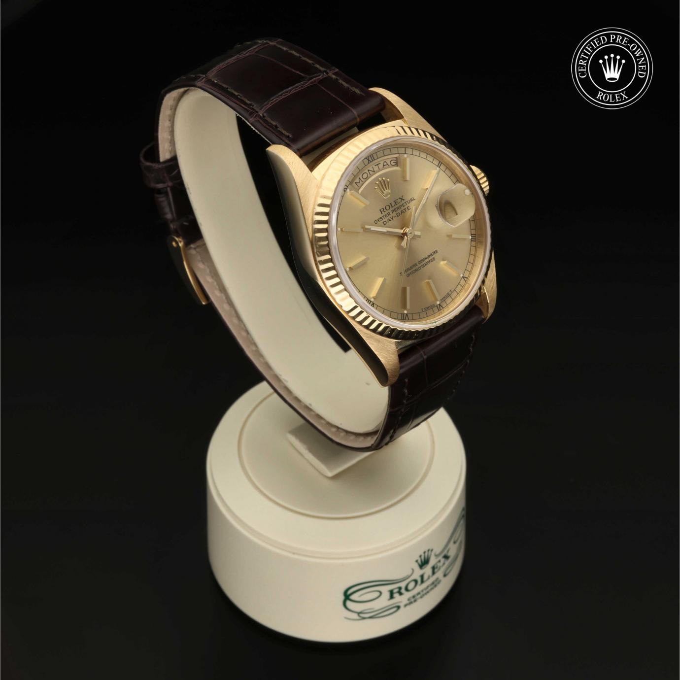 Rolex Oyster Perpetual  Day-Date 36 18038 - 360 Grad Ansicht Bild 32