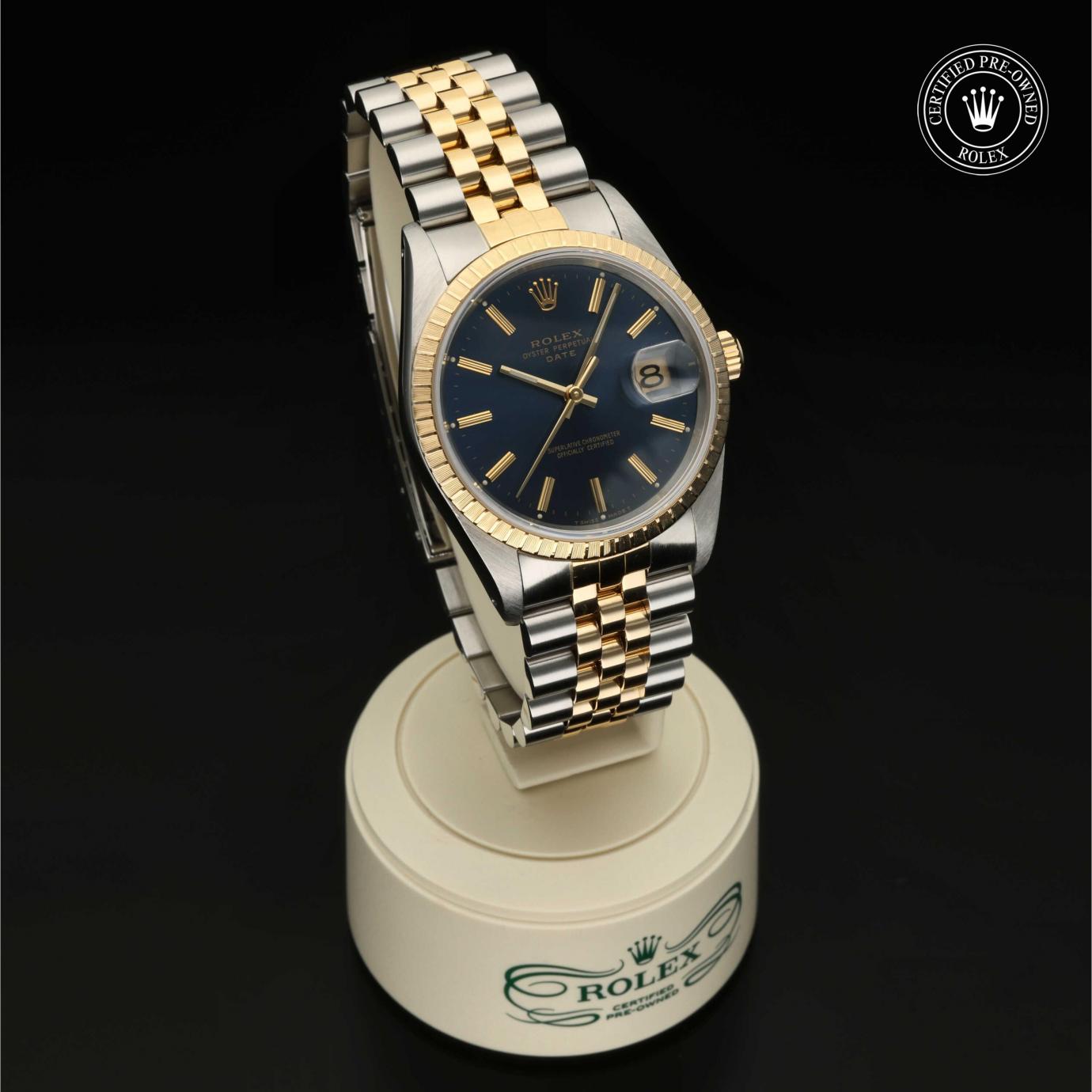 Rolex Oyster Perpetual  Date 34 M15223-0017 - 360 Grad Ansicht Bild 34