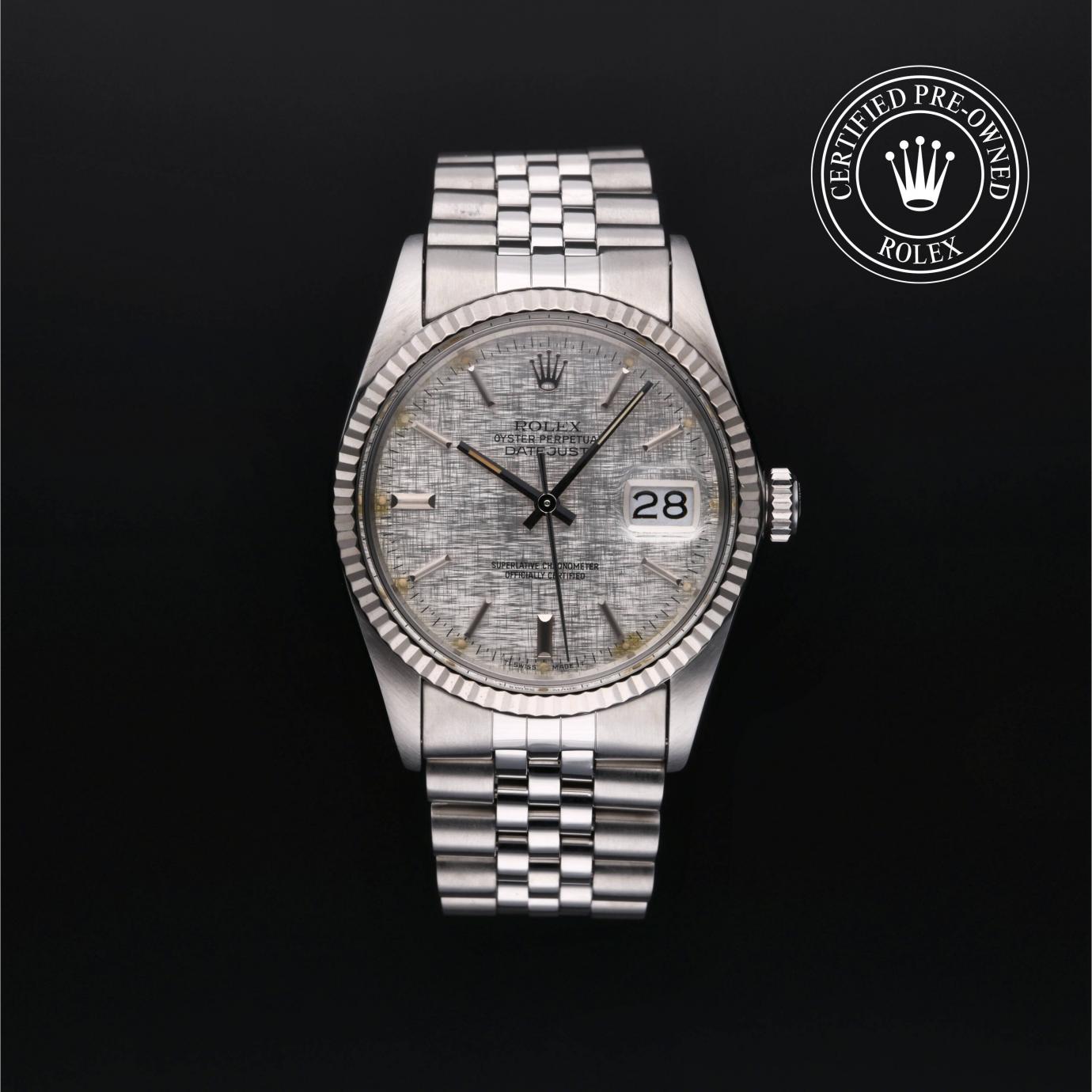 Rolex Oyster Perpetual  Datejust 36 16014 Herrenuhr Soldier