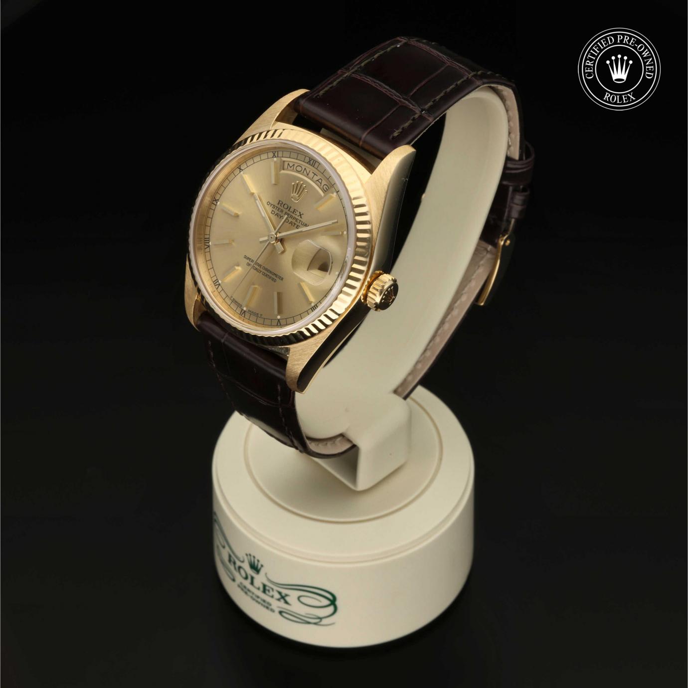 Rolex Oyster Perpetual  Day-Date 36 18038 - 360 Grad Ansicht Bild 5