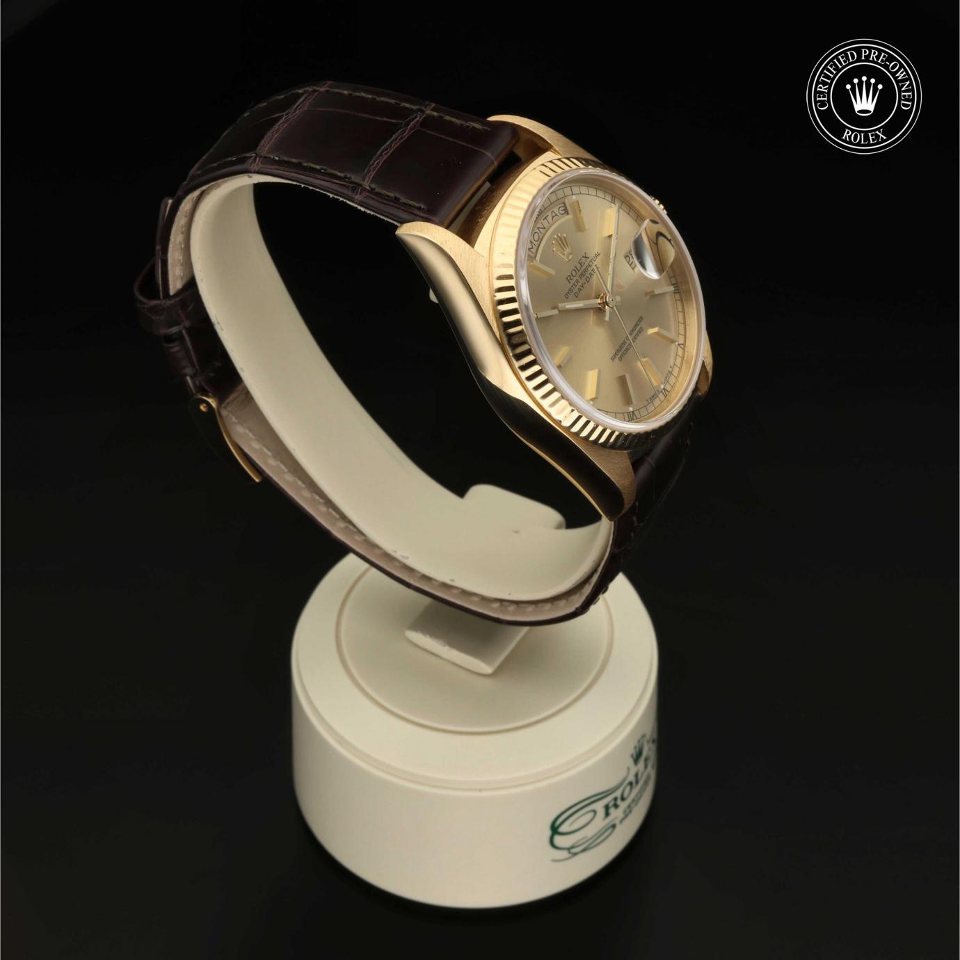 Rolex Oyster Perpetual  Day-Date 36 18038 - 360 Grad Ansicht Bild 30