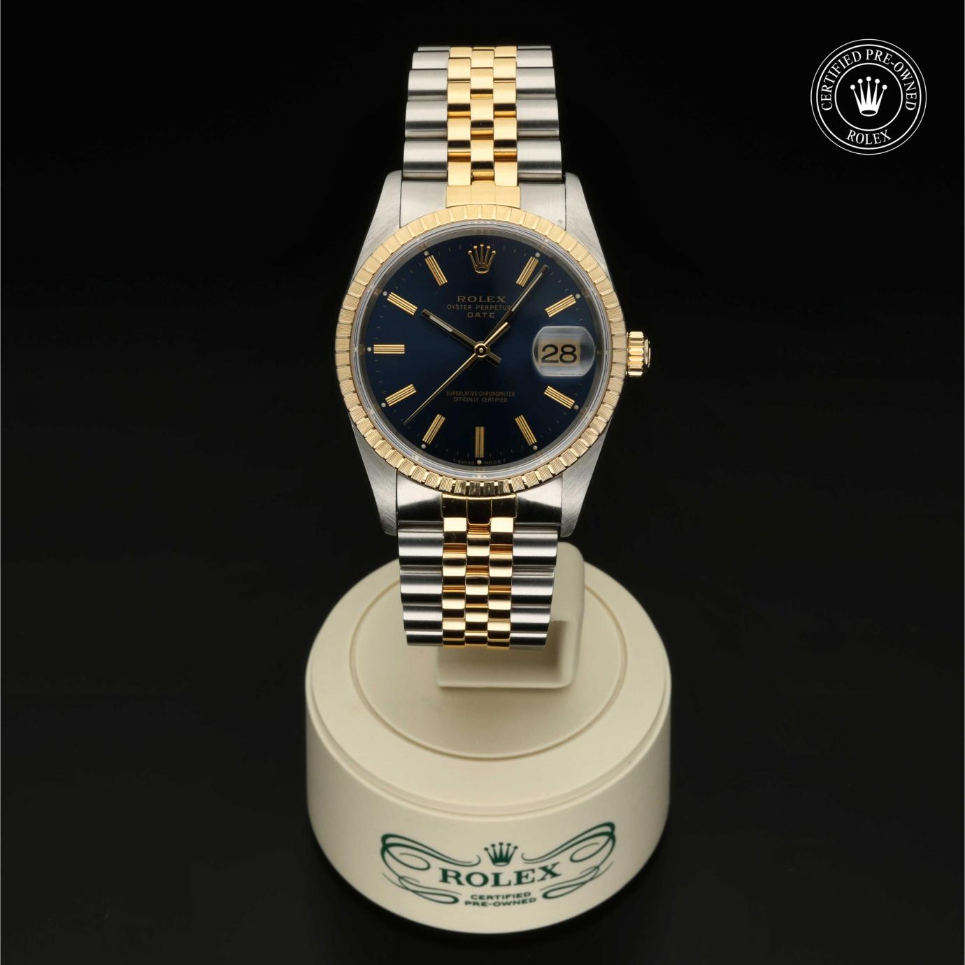 Rolex Oyster Perpetual  Date 34 M15223-0017 Herrenuhr Bild 1 