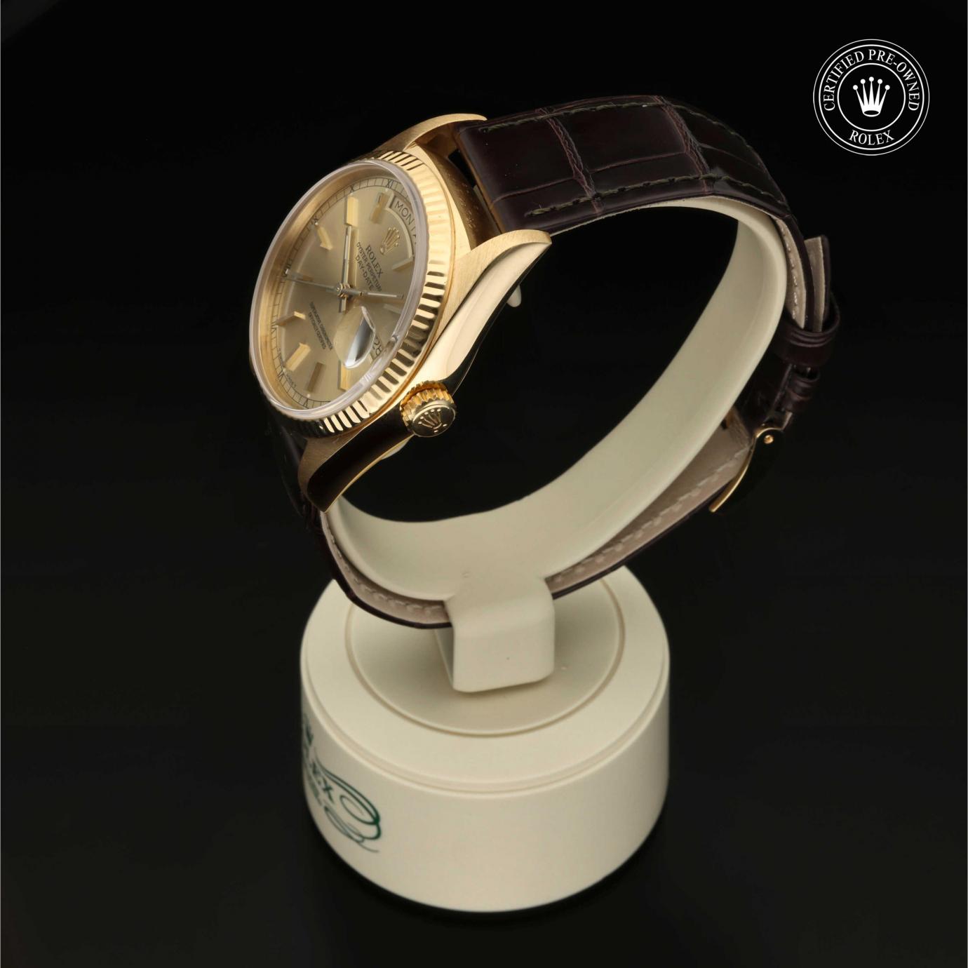 Rolex Oyster Perpetual  Day-Date 36 18038 - 360 Grad Ansicht Bild 8