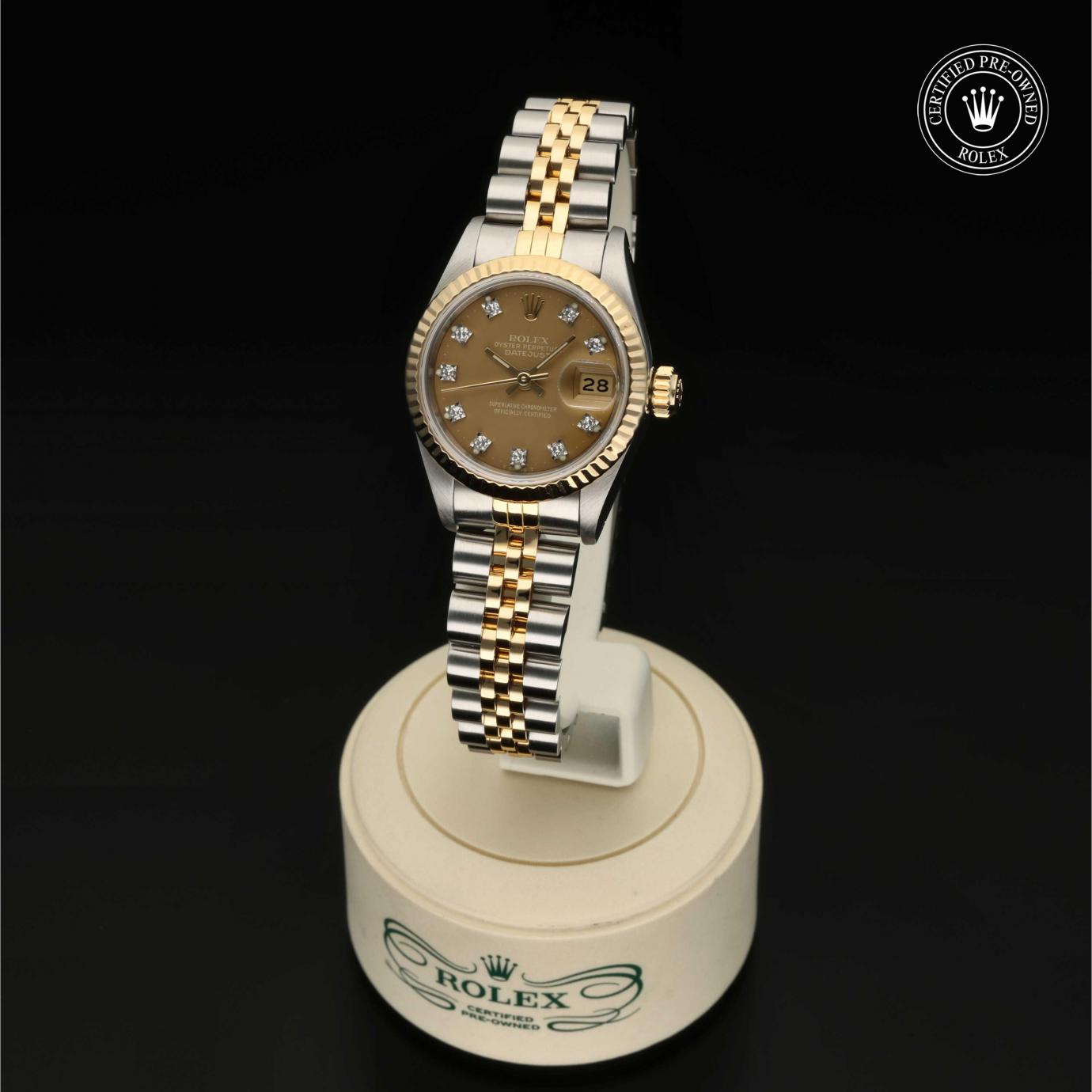 Rolex Oyster Perpetual Lady-Datejust 26 69173 - 360 Grad Ansicht Bild 2