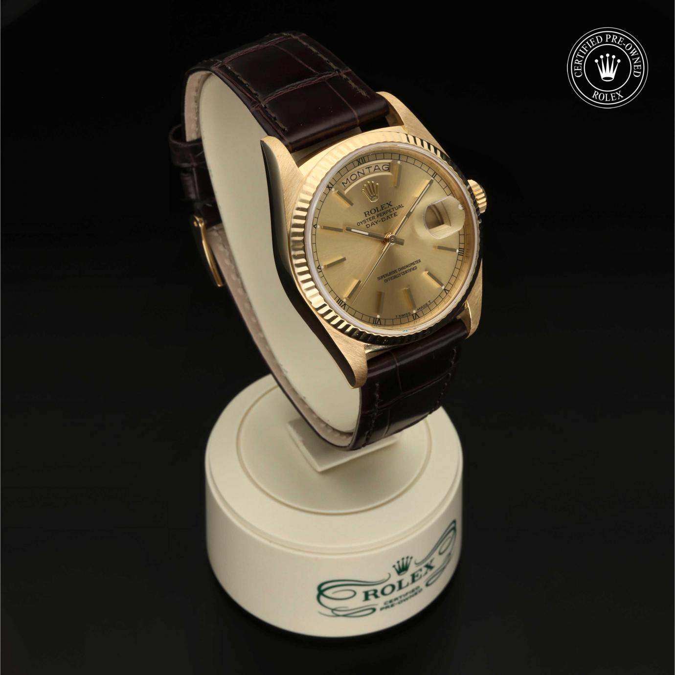 Rolex Oyster Perpetual  Day-Date 36 18038 - 360 Grad Ansicht Bild 33