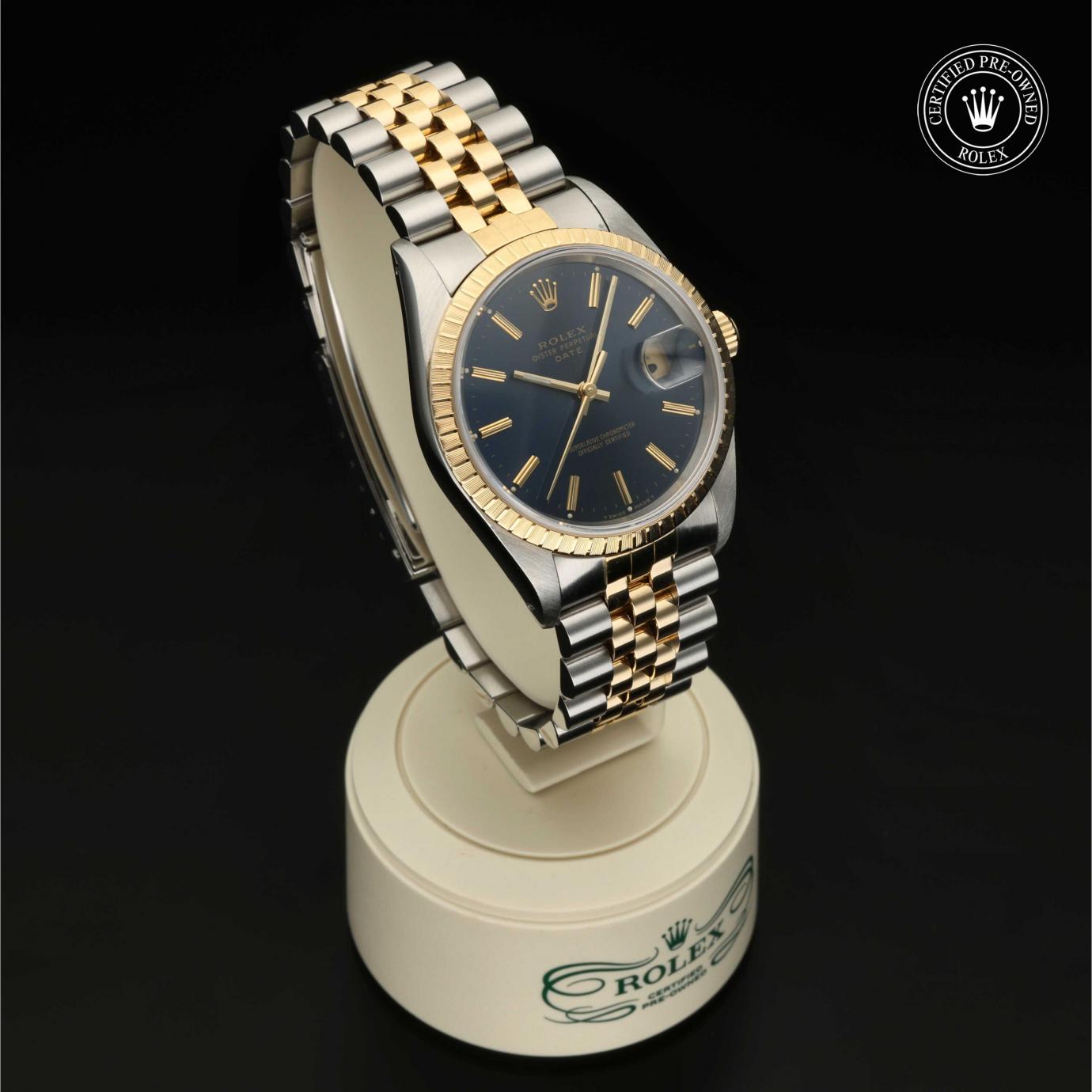 Rolex Oyster Perpetual  Date 34 M15223-0017 - 360 Grad Ansicht Bild 33