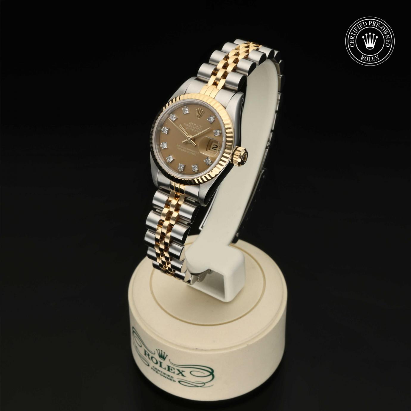 Rolex Oyster Perpetual Lady-Datejust 26 69173 - 360 Grad Ansicht Bild 4