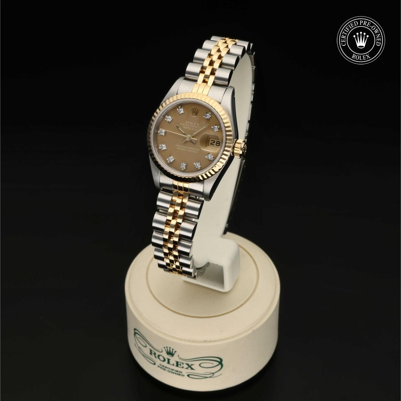 Rolex Oyster Perpetual Lady-Datejust 26 69173 - 360 Grad Ansicht Bild 3