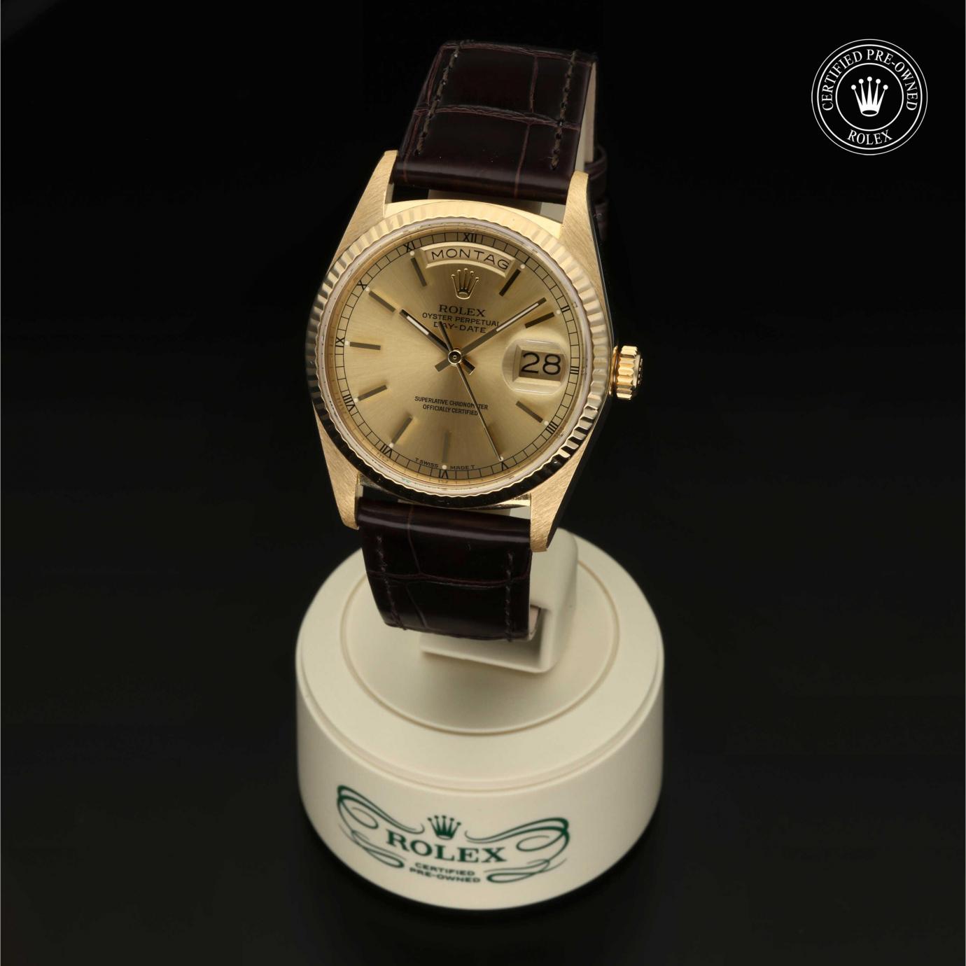 Rolex Oyster Perpetual  Day-Date 36 18038 - 360 Grad Ansicht Bild 2
