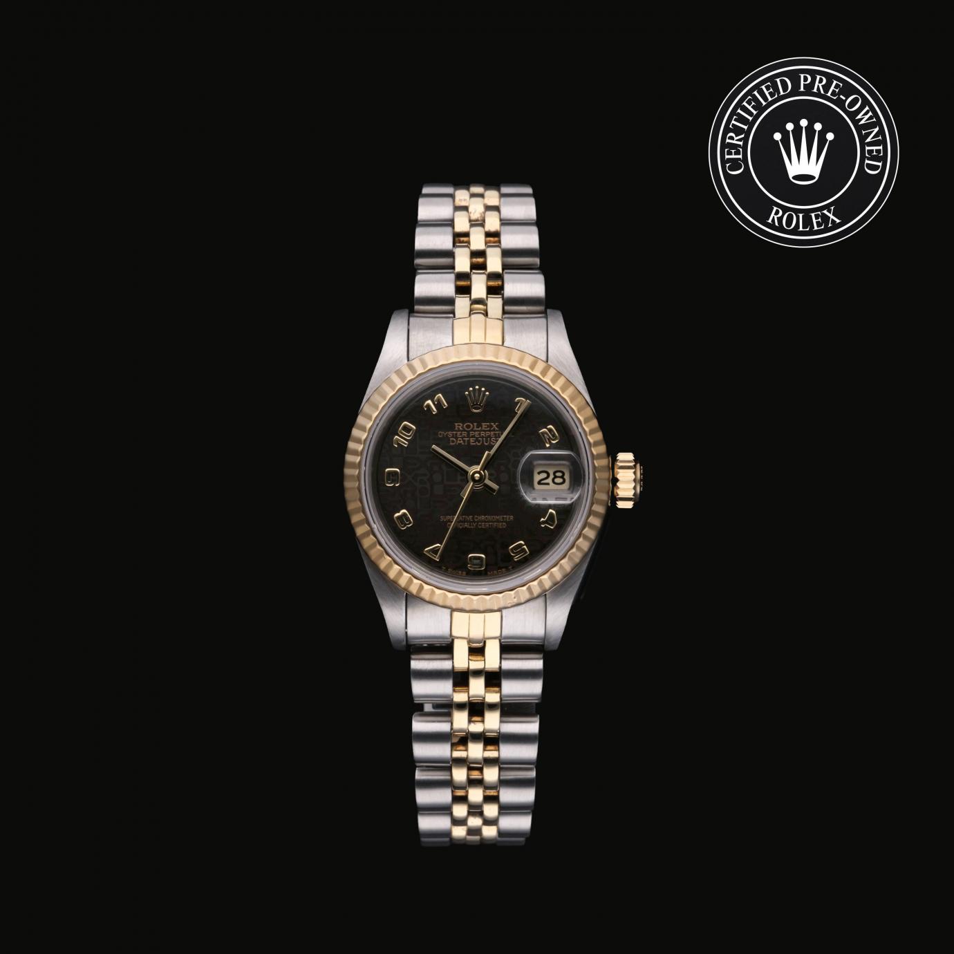 Rolex Oyster Perpetual Lady-Datejust 26 69173 Herrenuhr Soldier