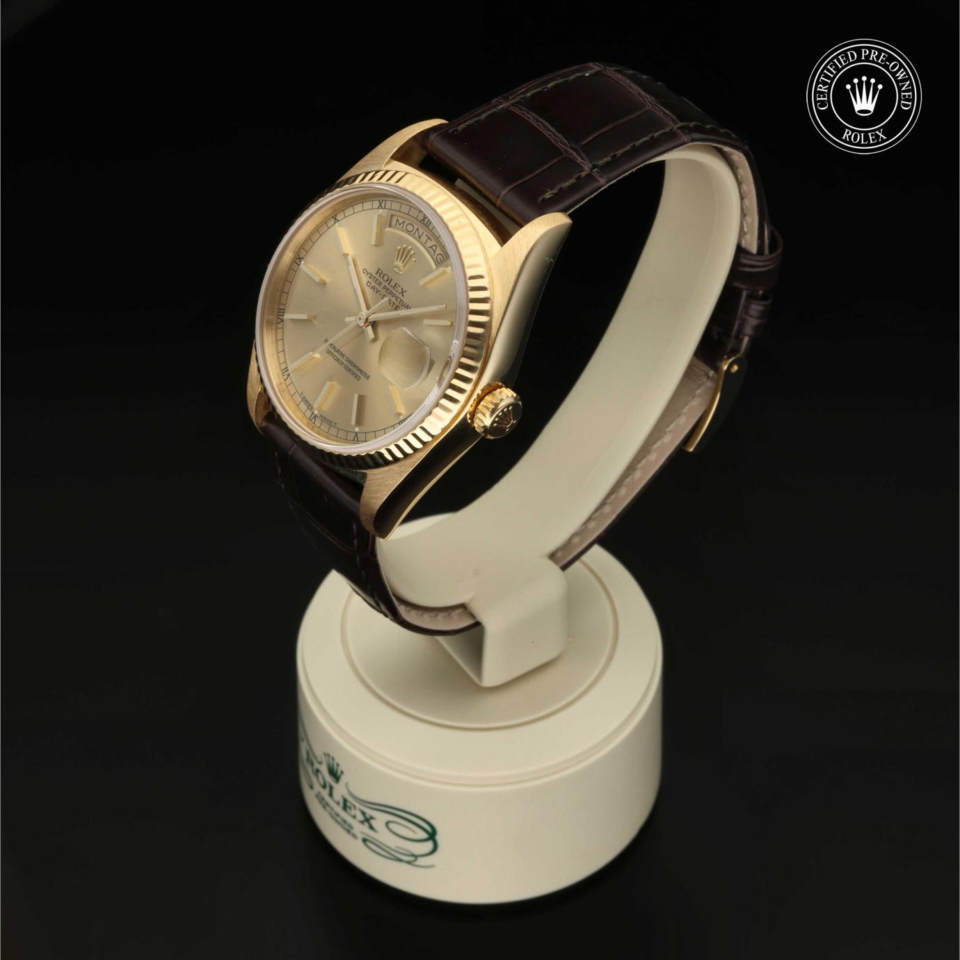 Rolex Oyster Perpetual  Day-Date 36 18038 - 360 Grad Ansicht Bild 6