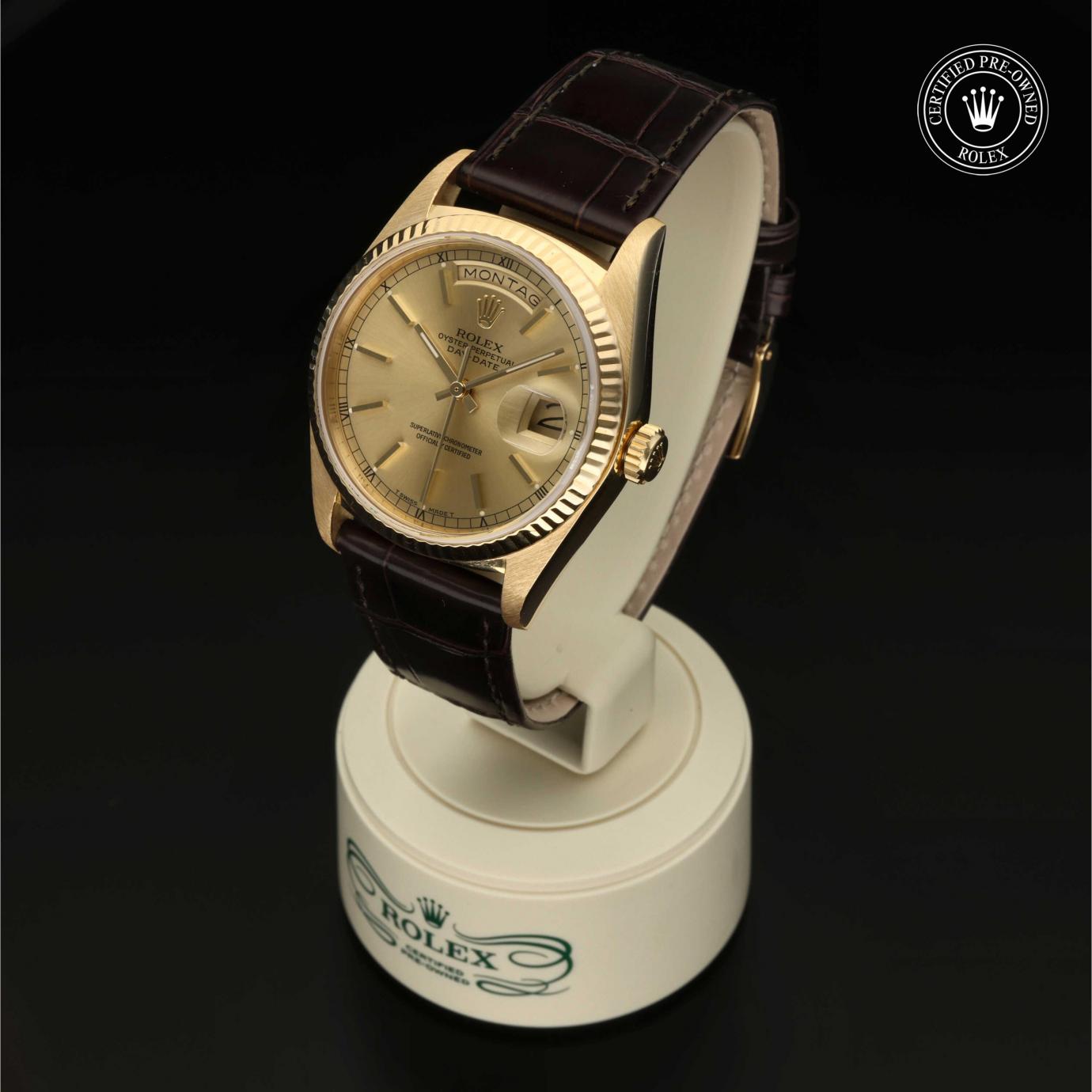 Rolex Oyster Perpetual  Day-Date 36 18038 - 360 Grad Ansicht Bild 4