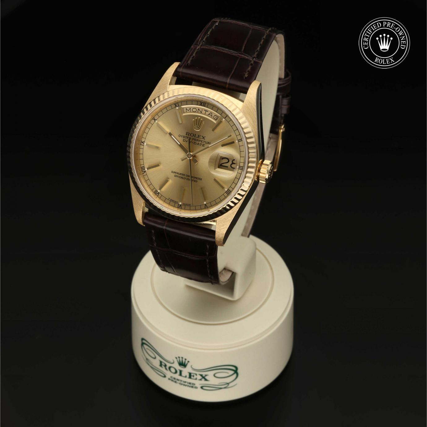 Rolex Oyster Perpetual  Day-Date 36 18038 - 360 Grad Ansicht Bild 3