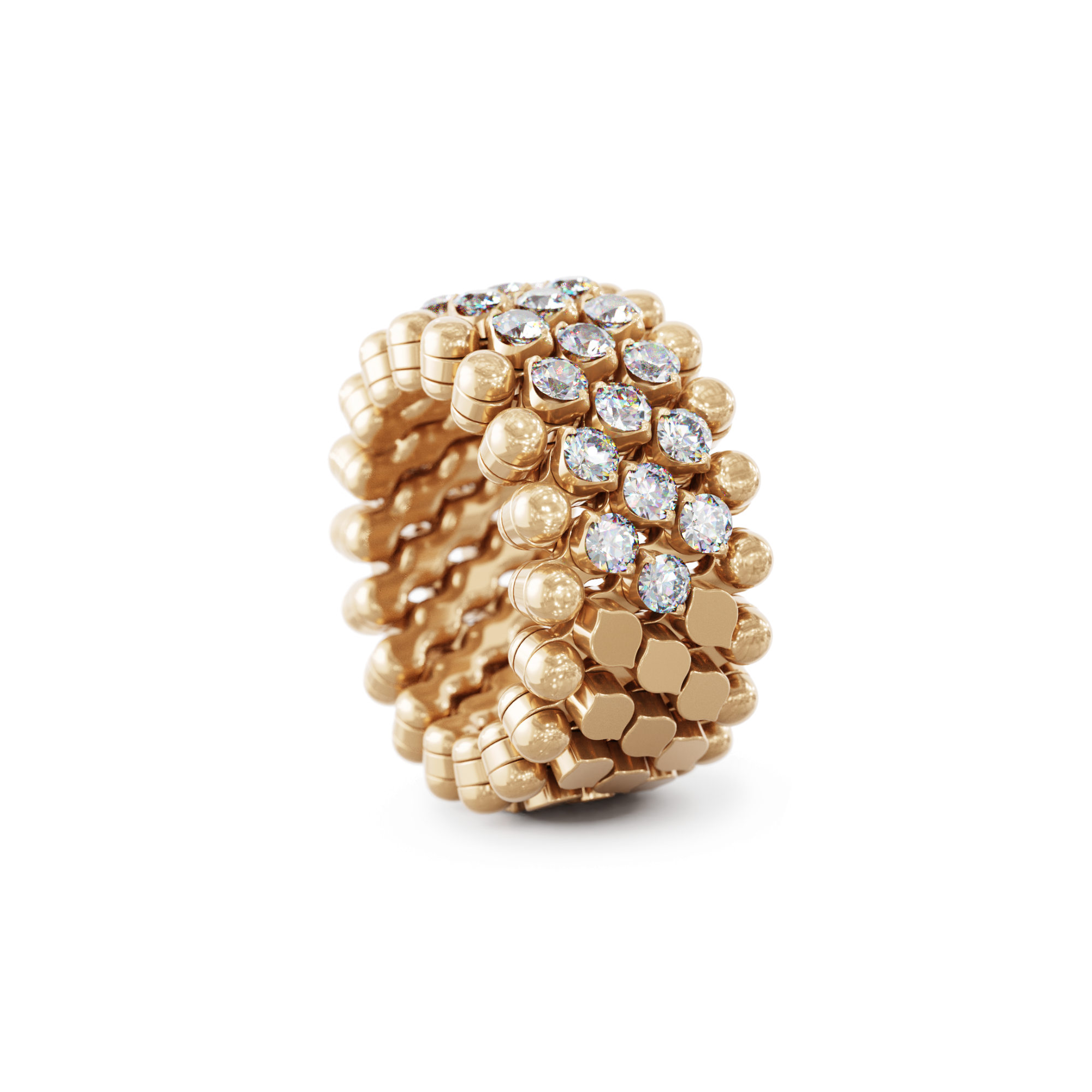 Serafino Consoli Brevetto Multi-Size Ring (Ref: RMS 5HM4 RG WD)