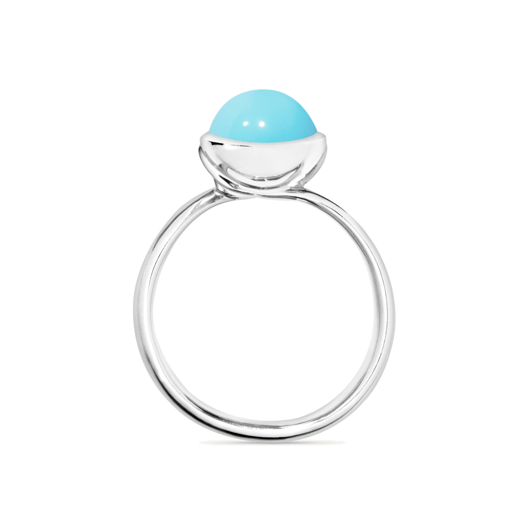 Tamara Comolli BOUTON Ring small Türkis (Ref: R-BOU-s-Tur-wg)