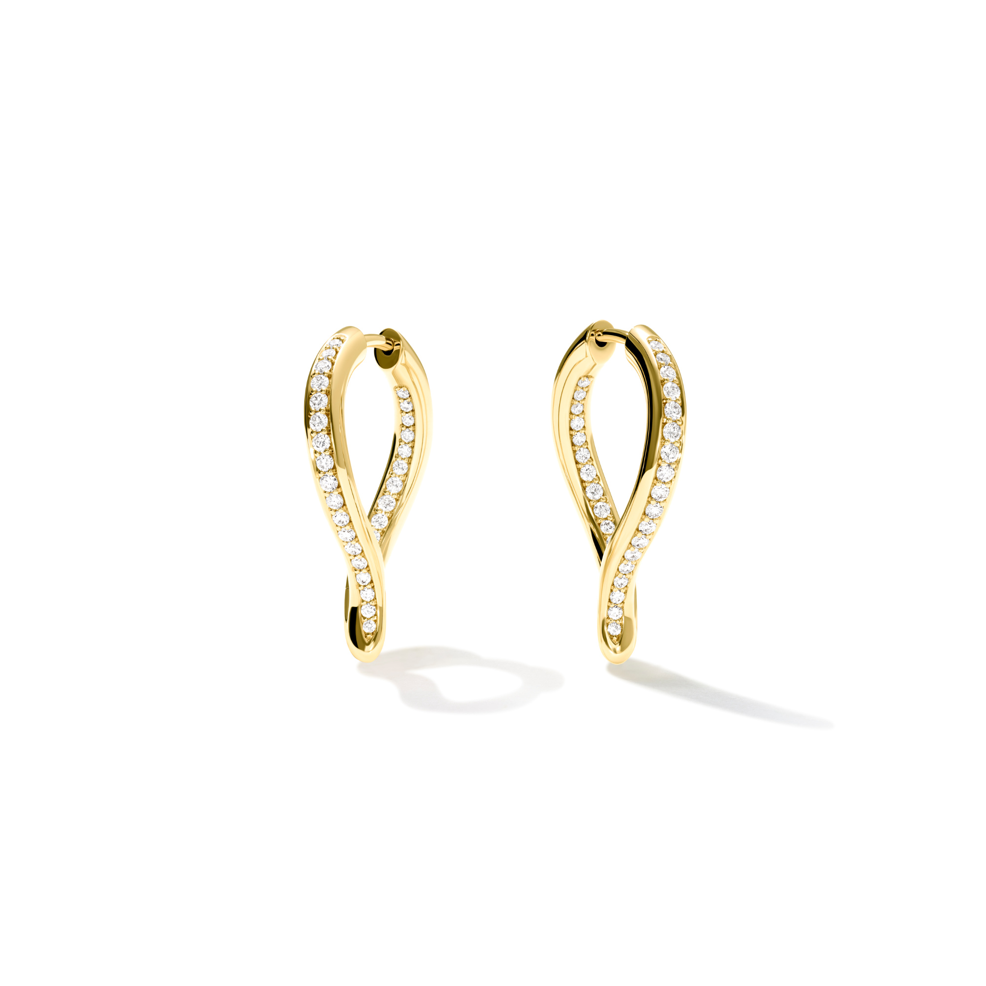 Tamara Comolli SIGNATURE Ohrringe Hoop Drop  (Ref: E-Sig-Ho-TDr-p-yg)