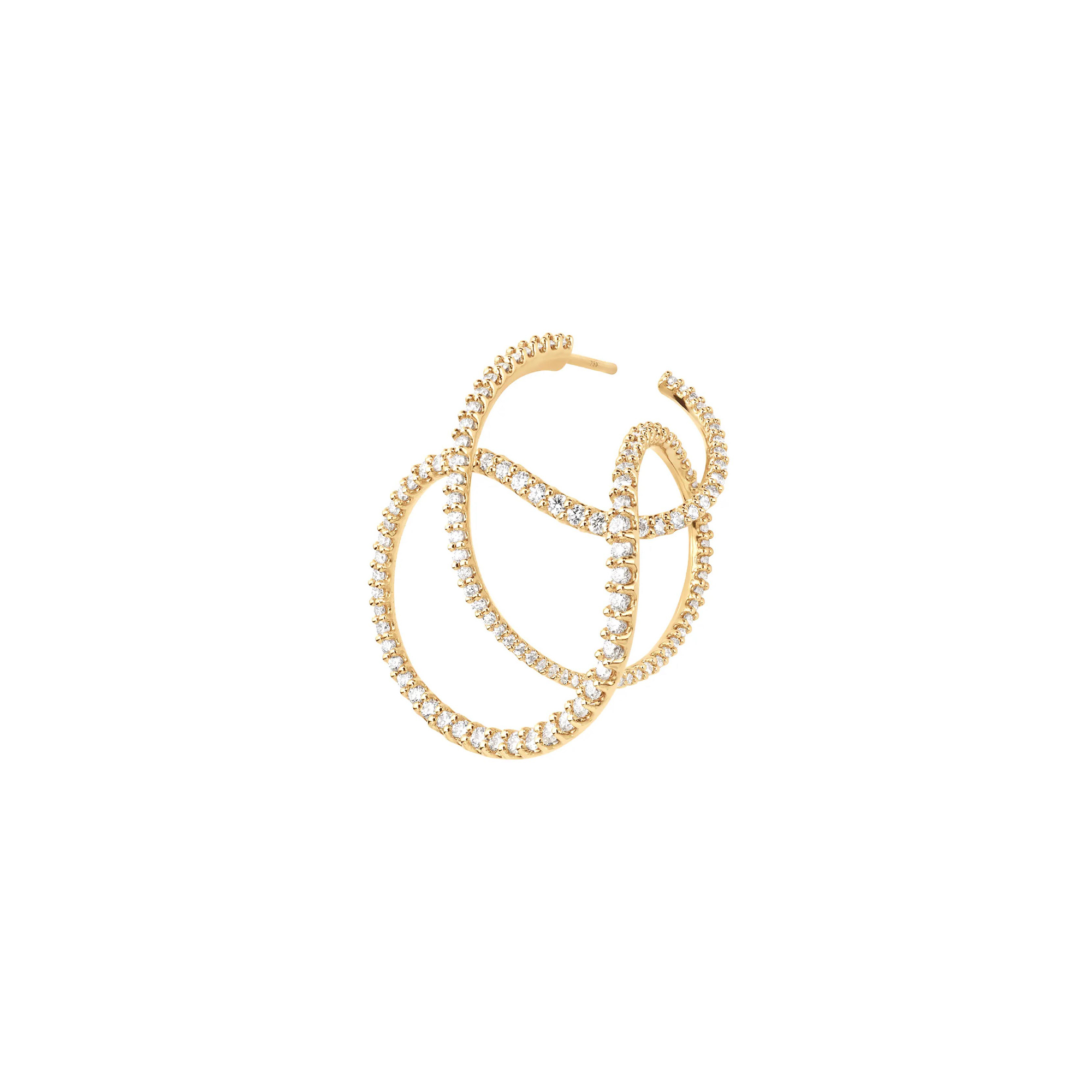 Ole Lynggaard Copenhagen Love Bands Twisted Ohrringe (Ref: A3096-402)