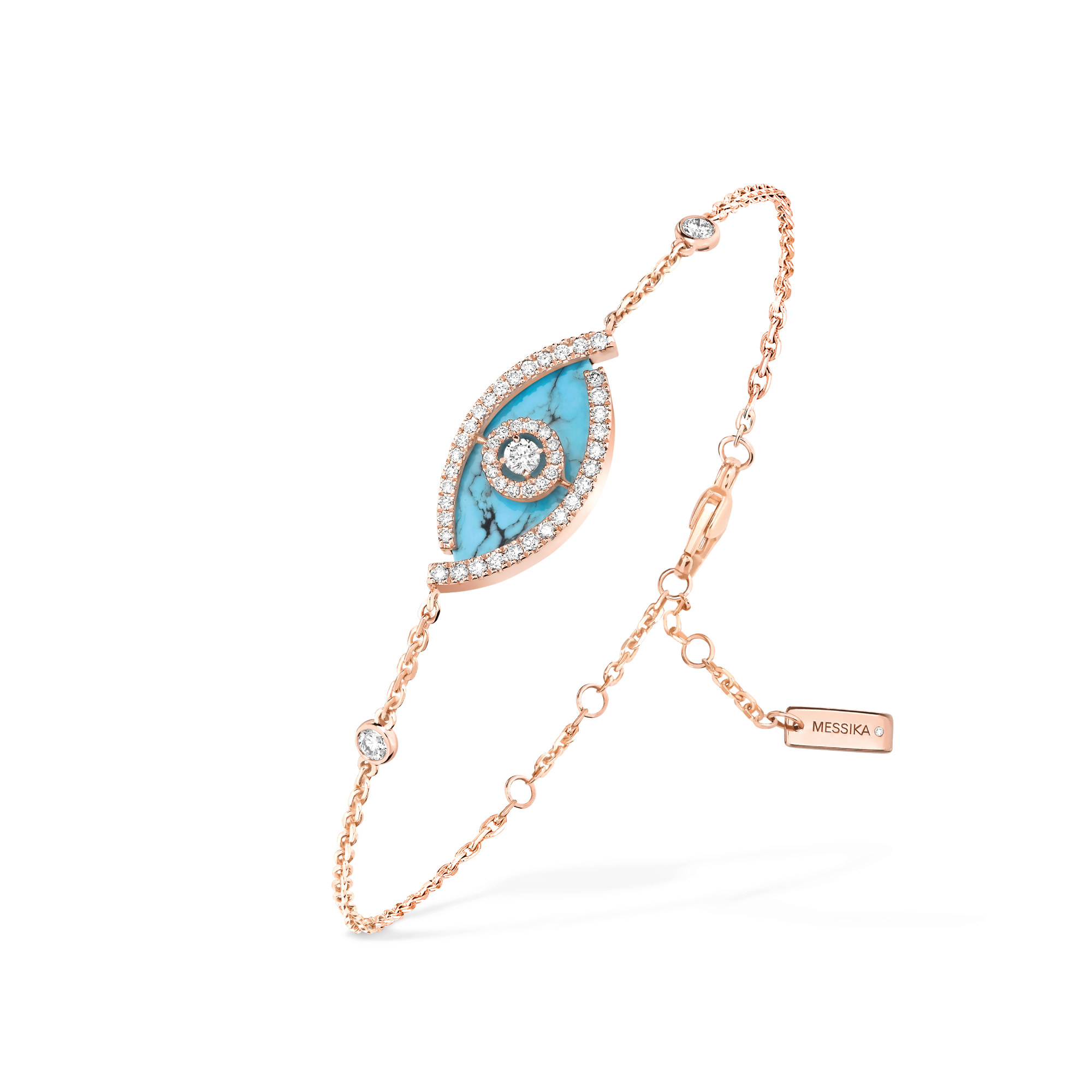 Messika Lucky Eye Armband Türkis (Ref: 12953-PG)