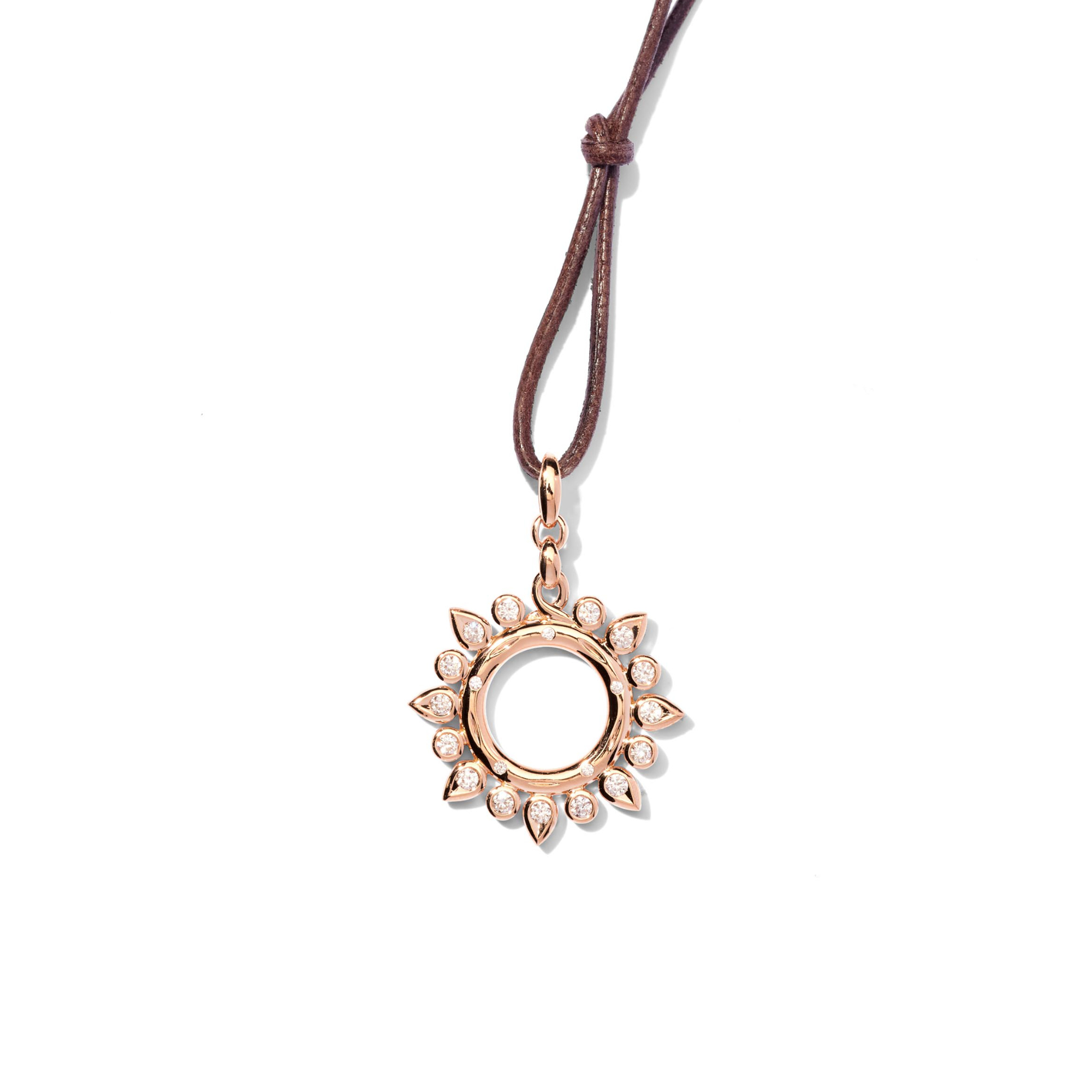 Tamara Comolli GYPSY Anhänger Classic Sun mit Diamanten (Ref: P-Gyp-Cl-rg)