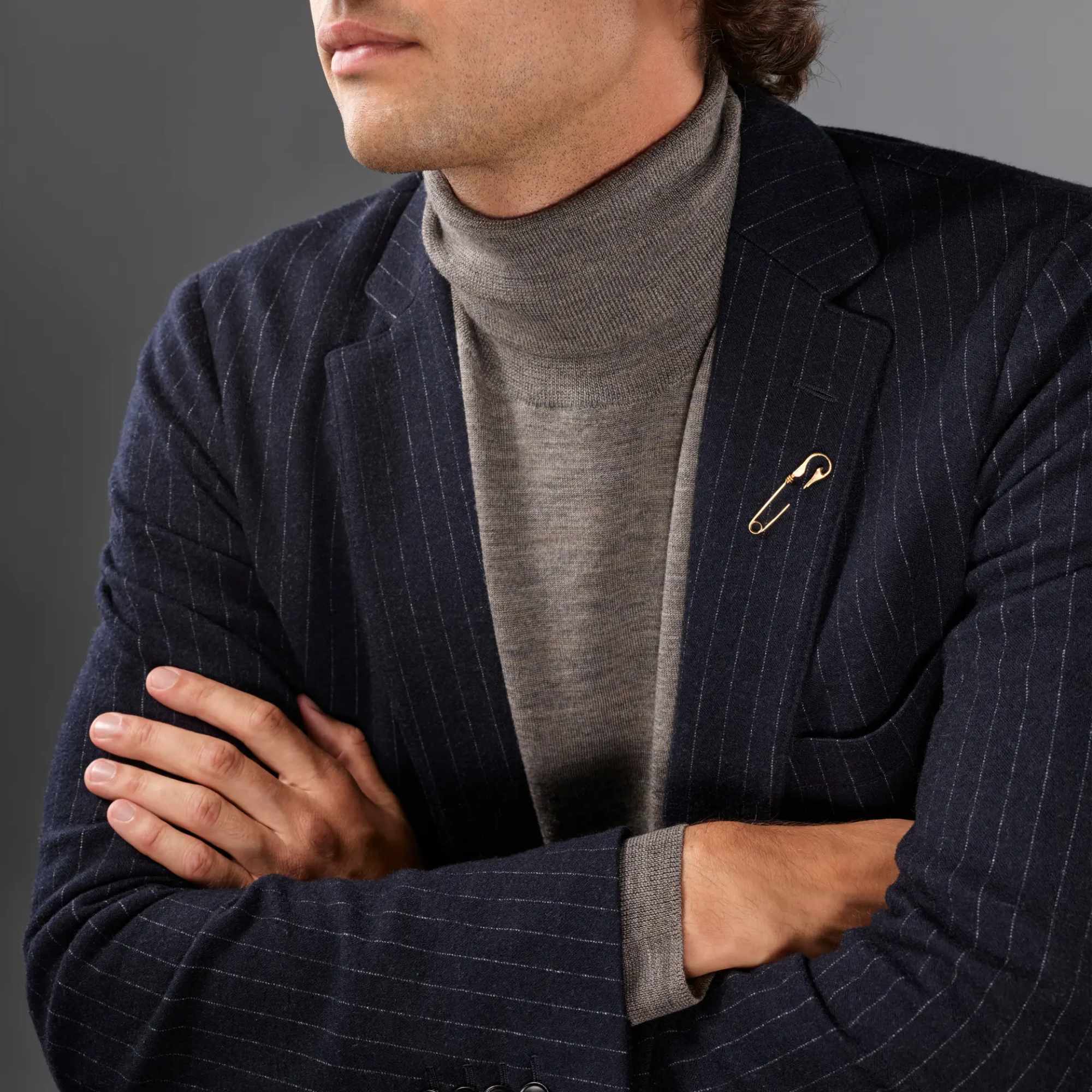 Ole Lynggaard Copenhagen Under the Sea Fish Hook Brosche, groß (Ref: A3213-401)