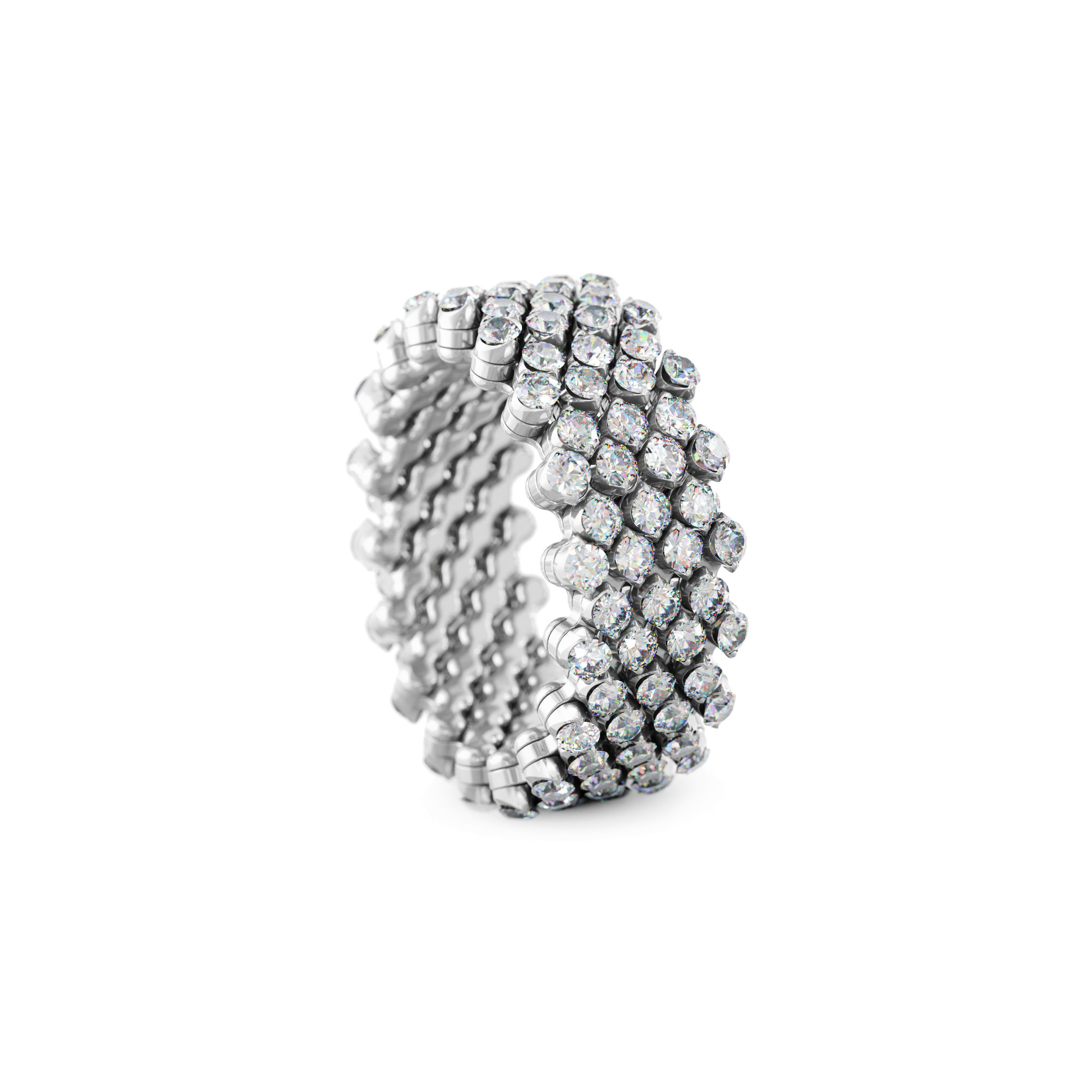 Serafino Consoli Brevetto Multi-Size Ring (Ref: RMS 7F4 WG WD)