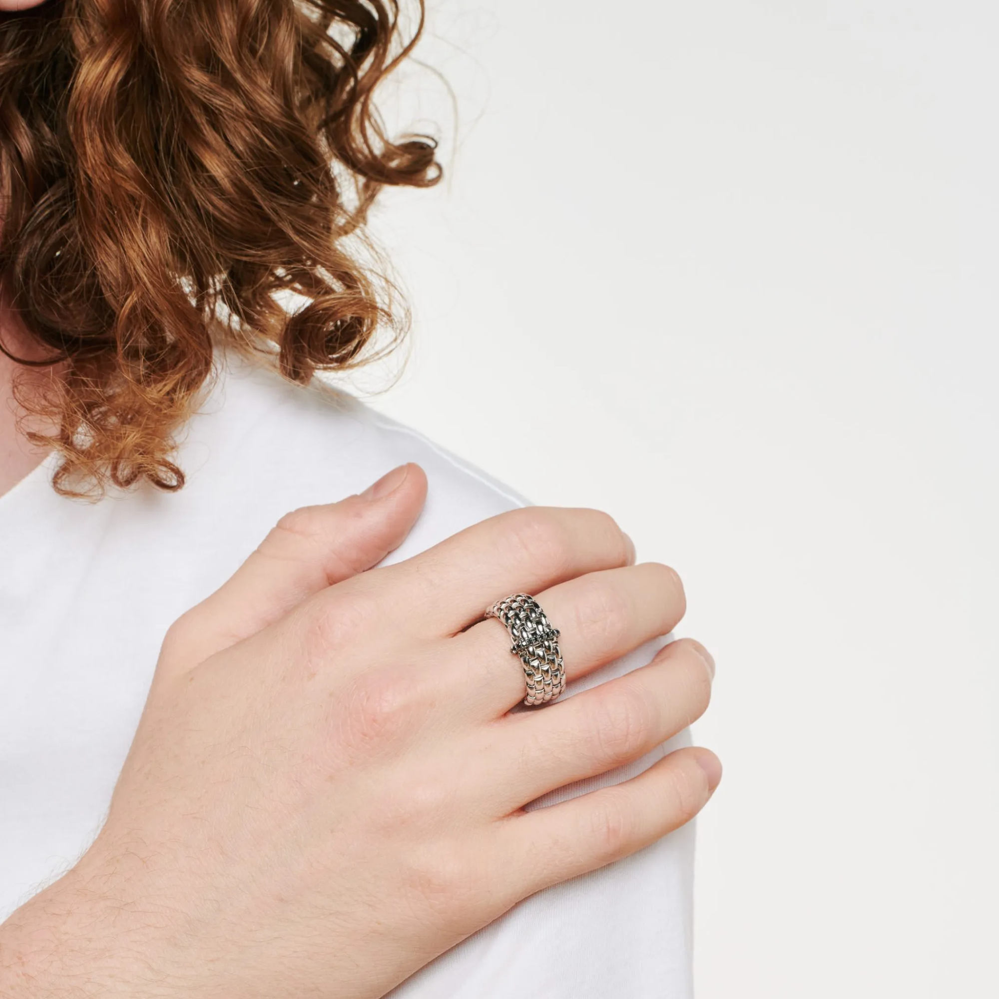 FOPE Panorama Flex'it Ring mit schwarzen Diamanten (Ref: 58604AX_BN_B_X1X_00S)