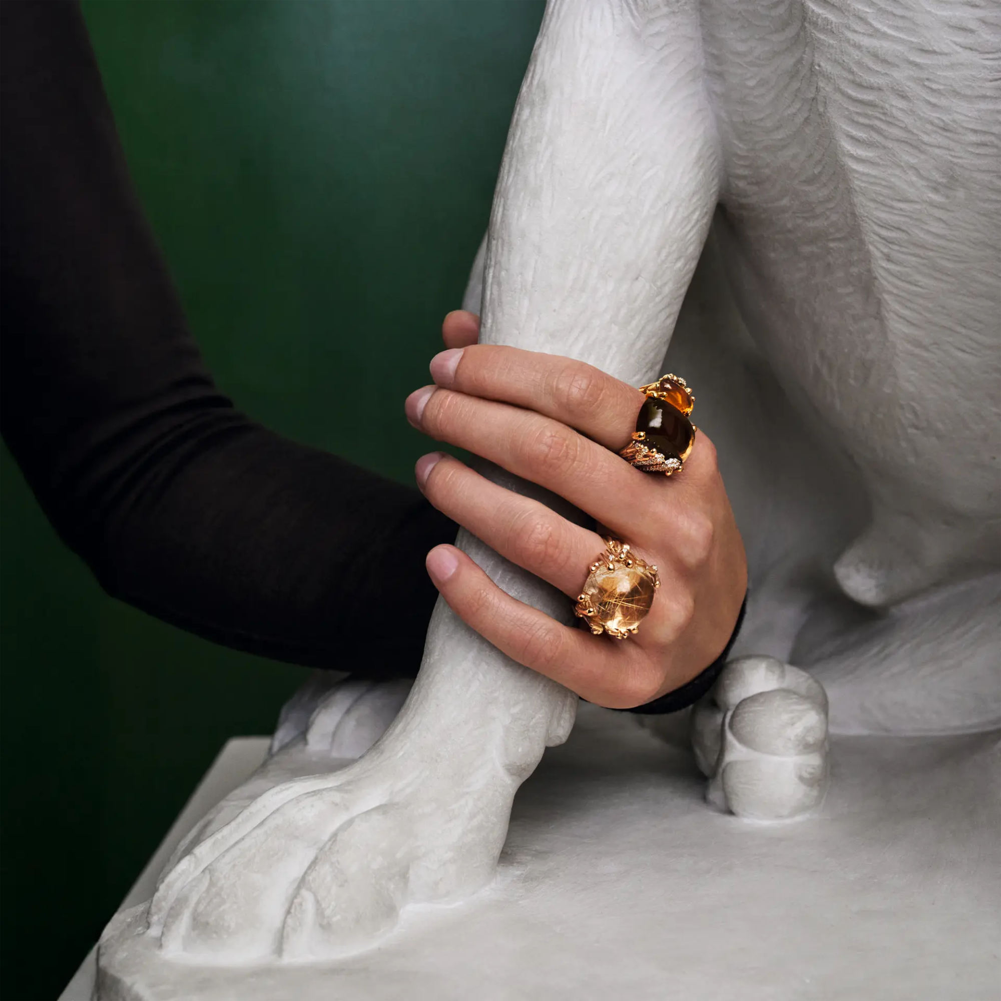 Ole Lynggaard Copenhagen BoHo Doppelring mit Pavébesatz (Ref: A3205-410)