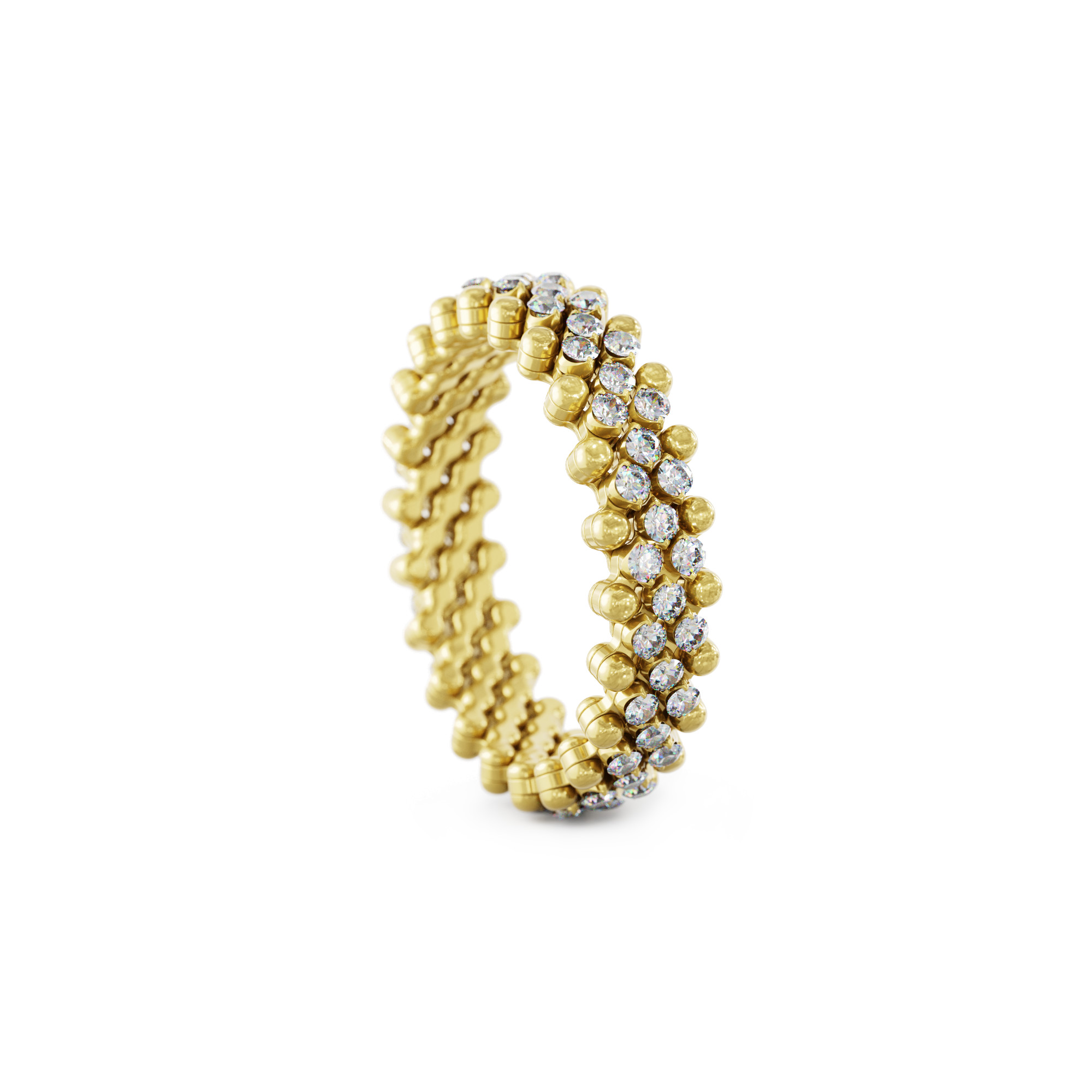 Serafino Consoli Brevetto Multi-Size Ring (Ref: RMS 5M2 YG WD)
