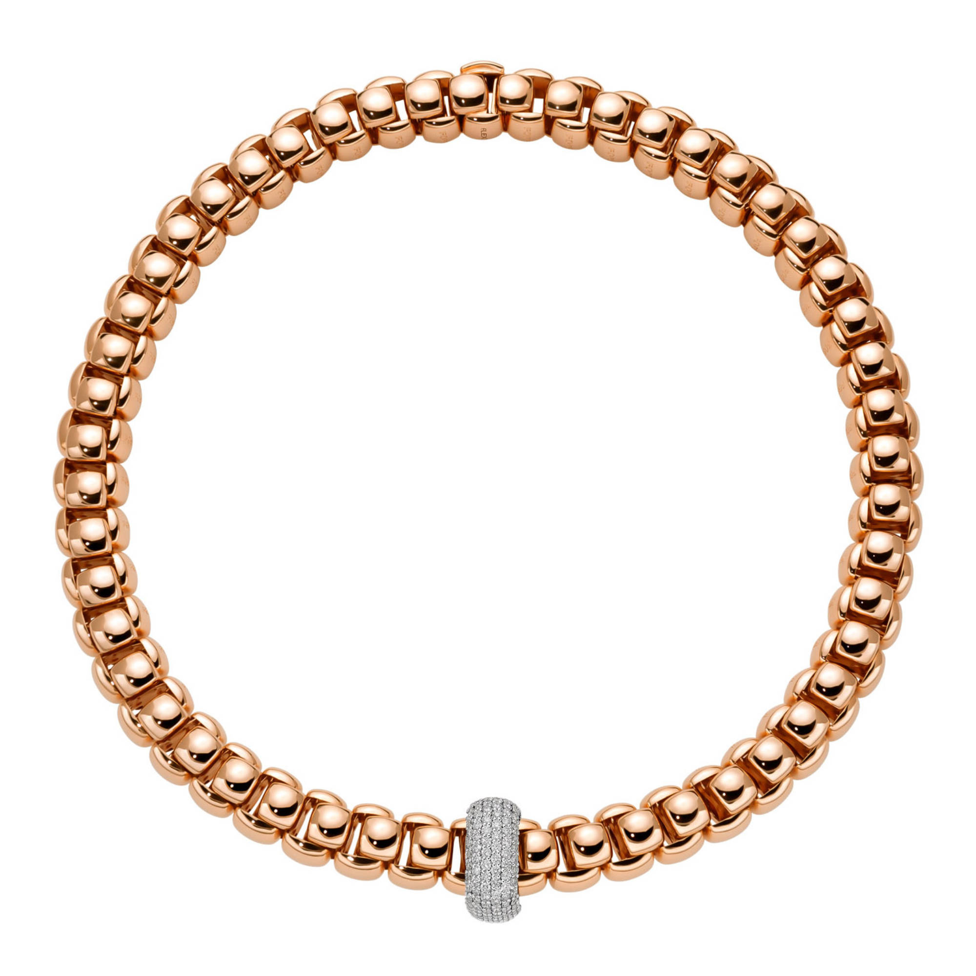 FOPE Luna Halskette mit Pavé Diamanten (Ref: 52107CX_PB_R_XBX_040)