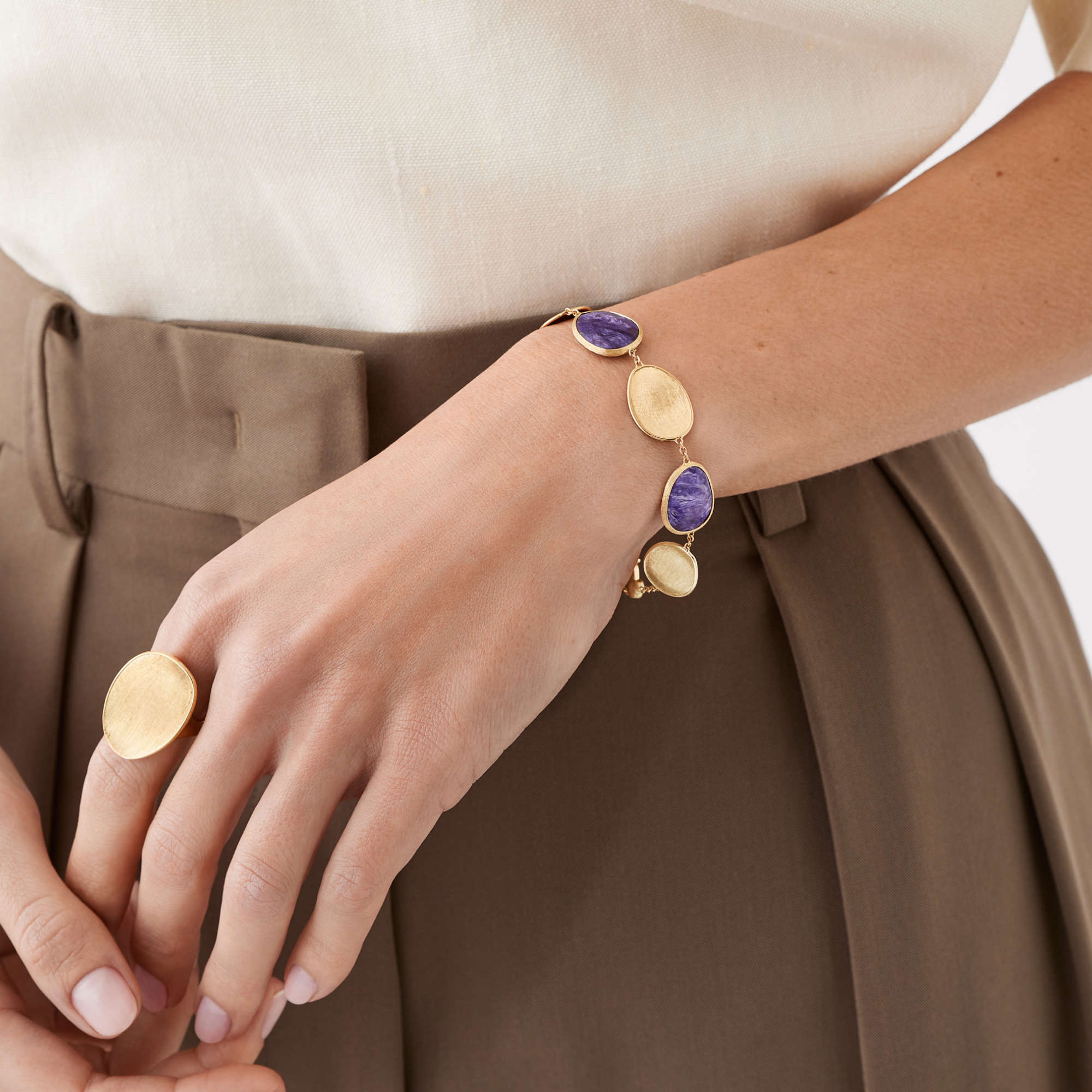 Marco Bicego Lunaria Color Armband (Ref: BB2099 CIA01 Y)