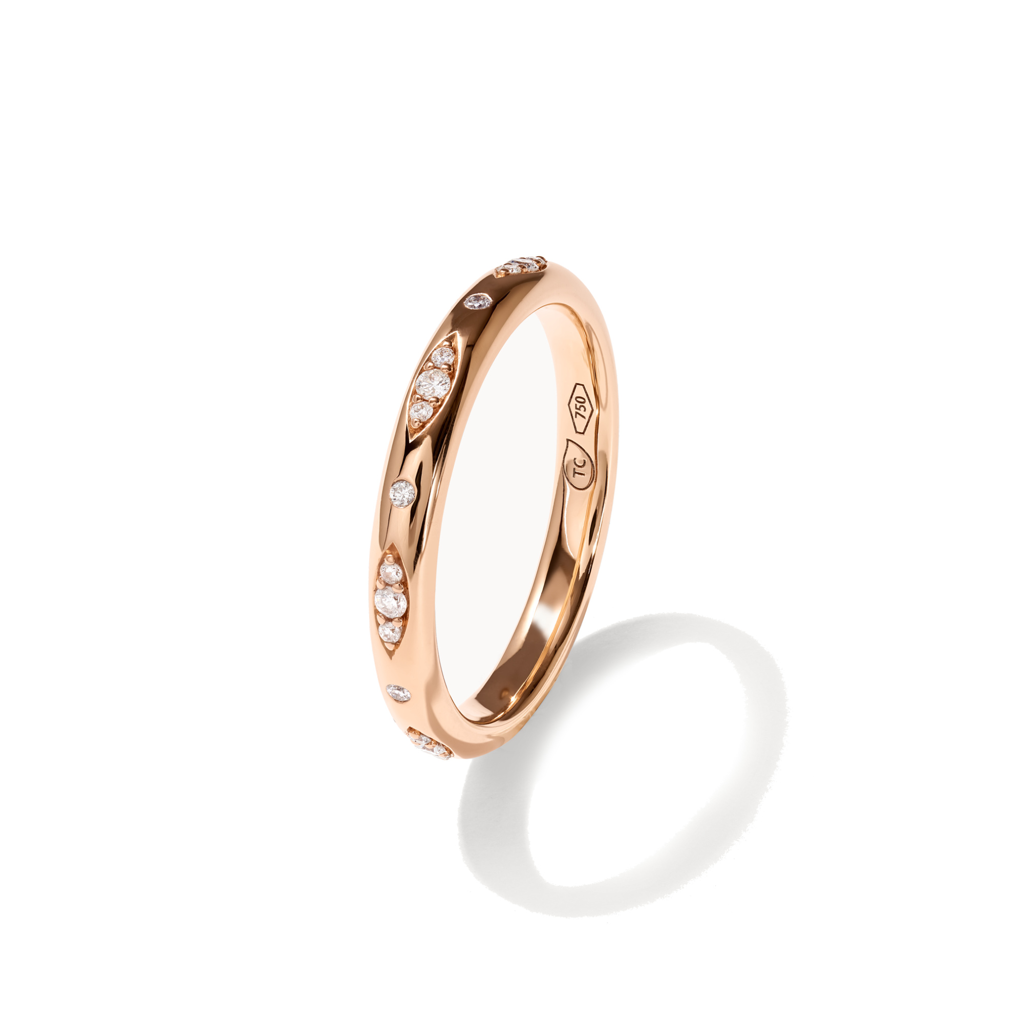 Tamara Comolli GYPSY Bandring Pavé  'Classic'  (Ref: R-Gyp-B-ClP-rg)