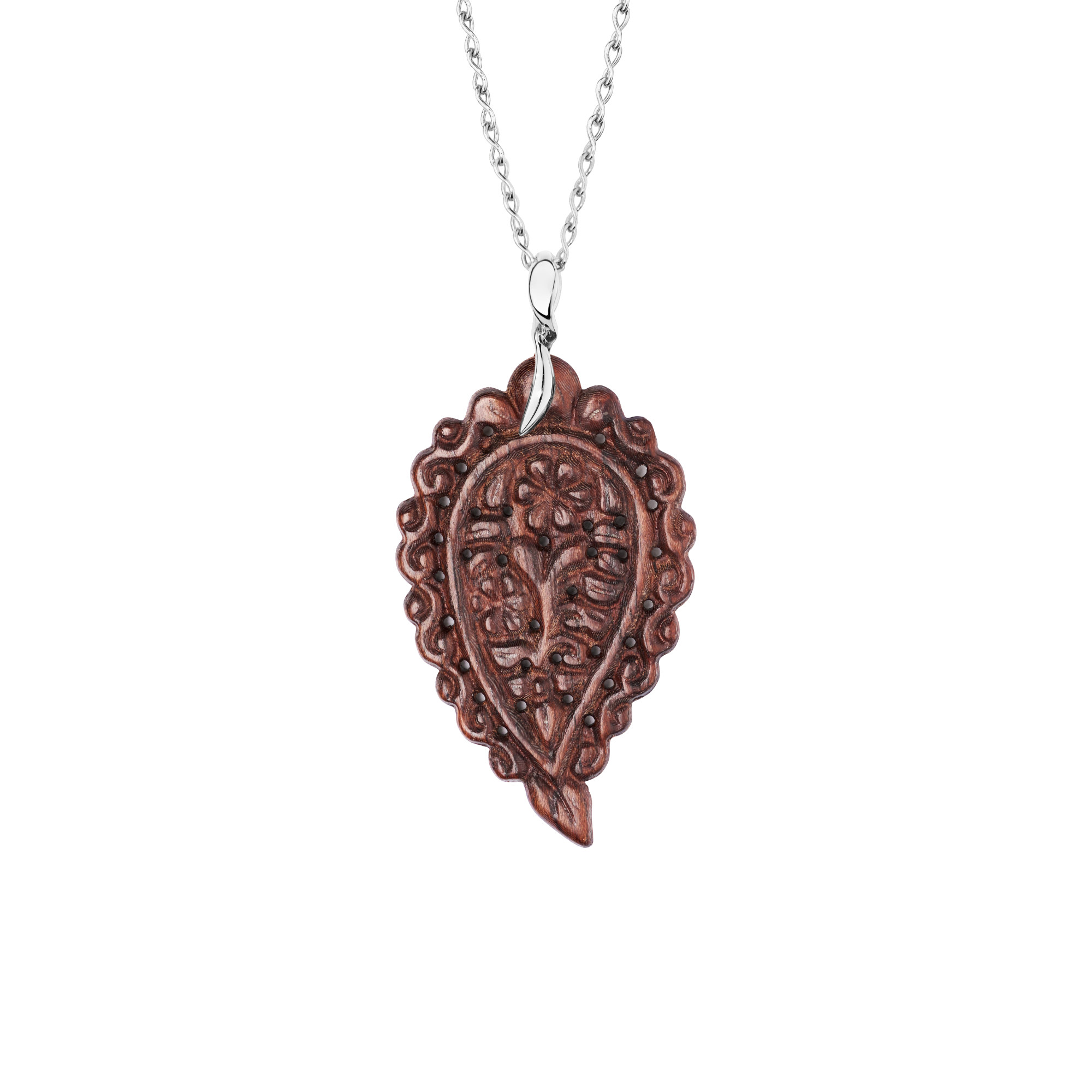 Tamara Comolli INDIA Leaf Anhänger large Snakewood (Ref: P-IND-l-SW-wg)