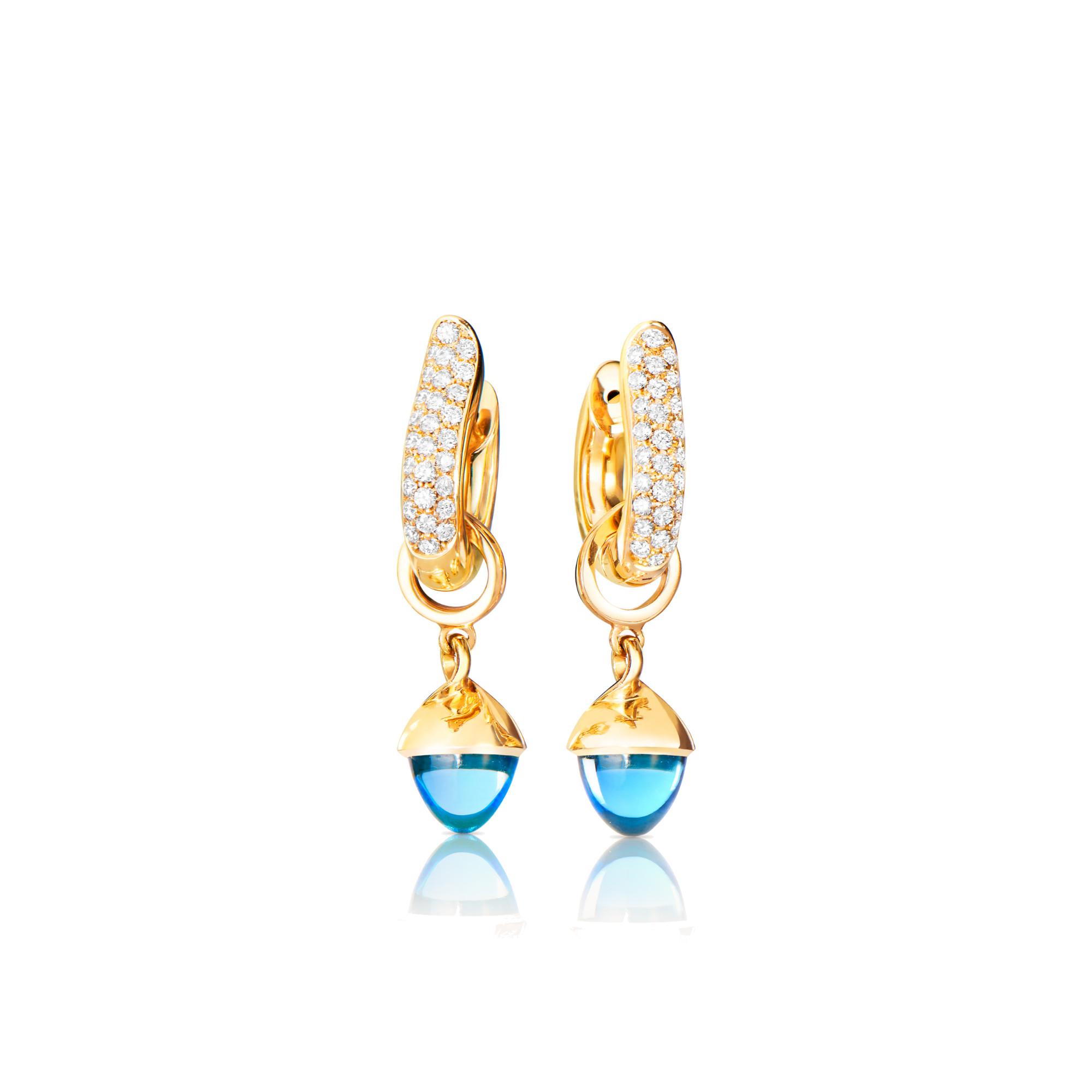 Tamara Comolli SIGNATURE Ohrringe Hoop medium (Ref: E-Ho-m-p-yg)