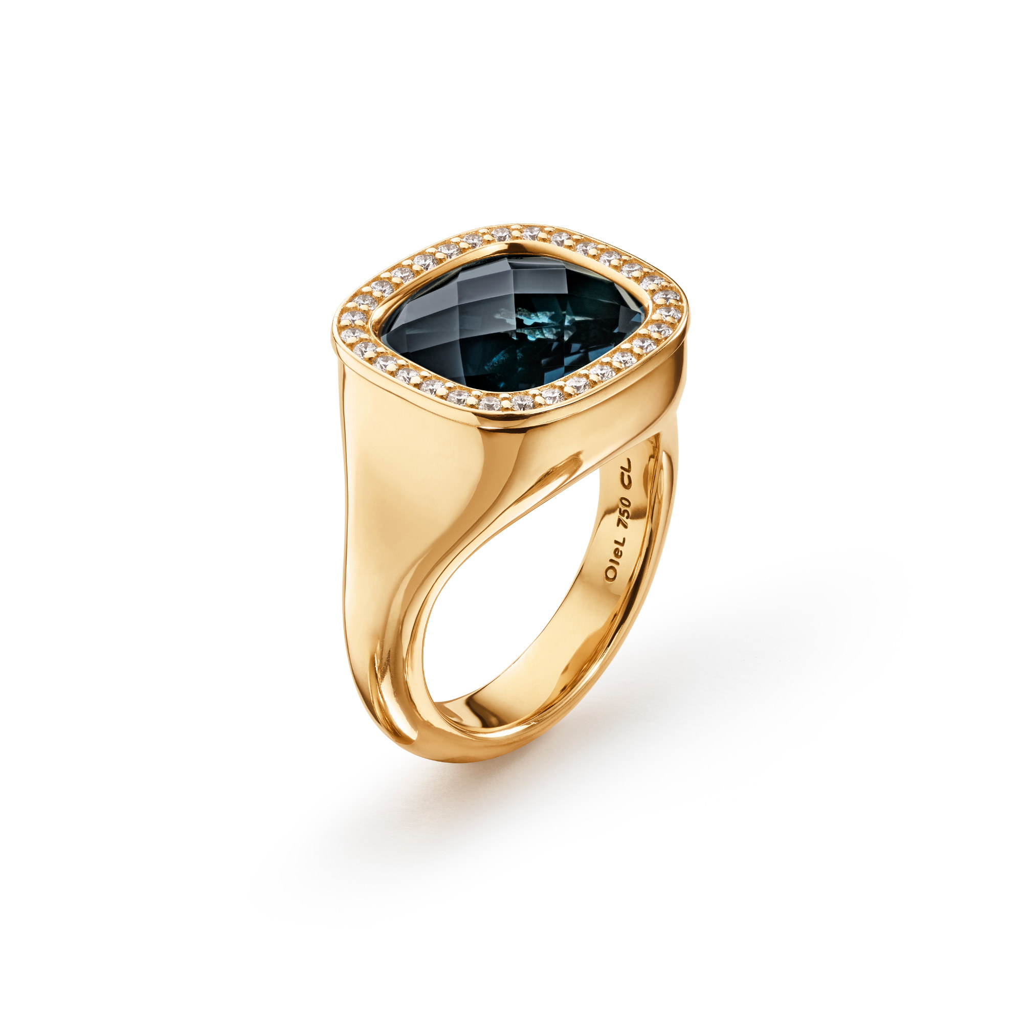 Ole Lynggaard Copenhagen Cushion Ring (Ref: A2840-403)
