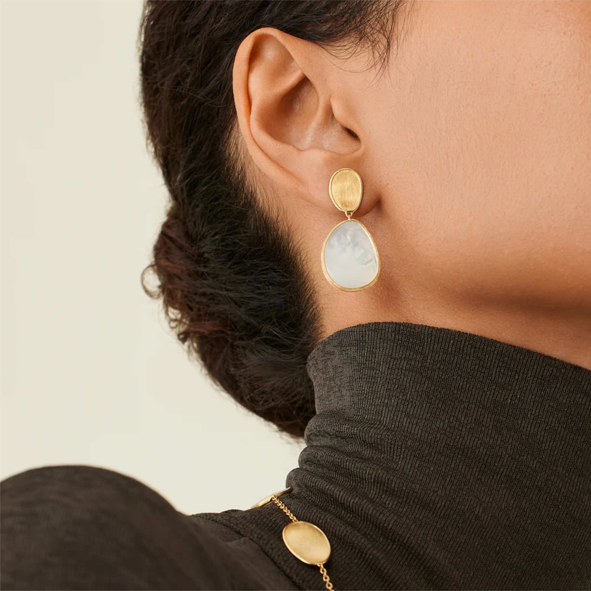 Marco Bicego Lunaria Ohrringe Mother Of Pearl (Ref: OB1403_MPW_Y_02)