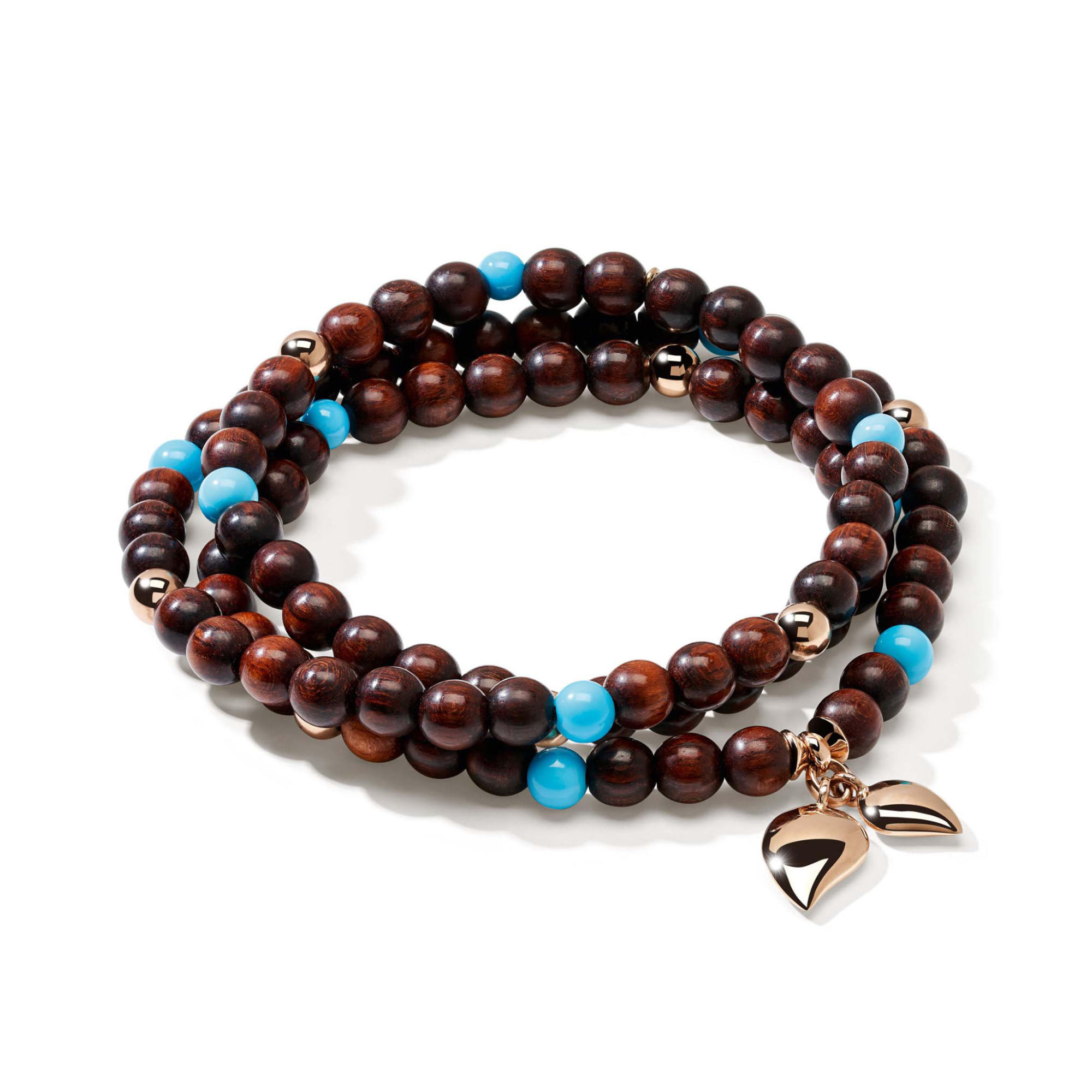 Tamara Comolli INDIA Armband mit Snakewood und Türkis Medium (Ref: B-IND-SWTur-3-m-rg)