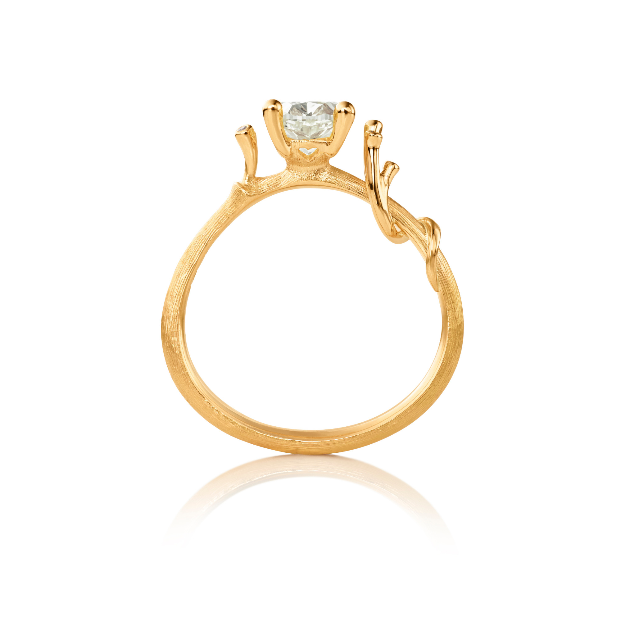 Ole Lynggaard Copenhagen Nature Solitaire Ring (Ref: A2785-433)