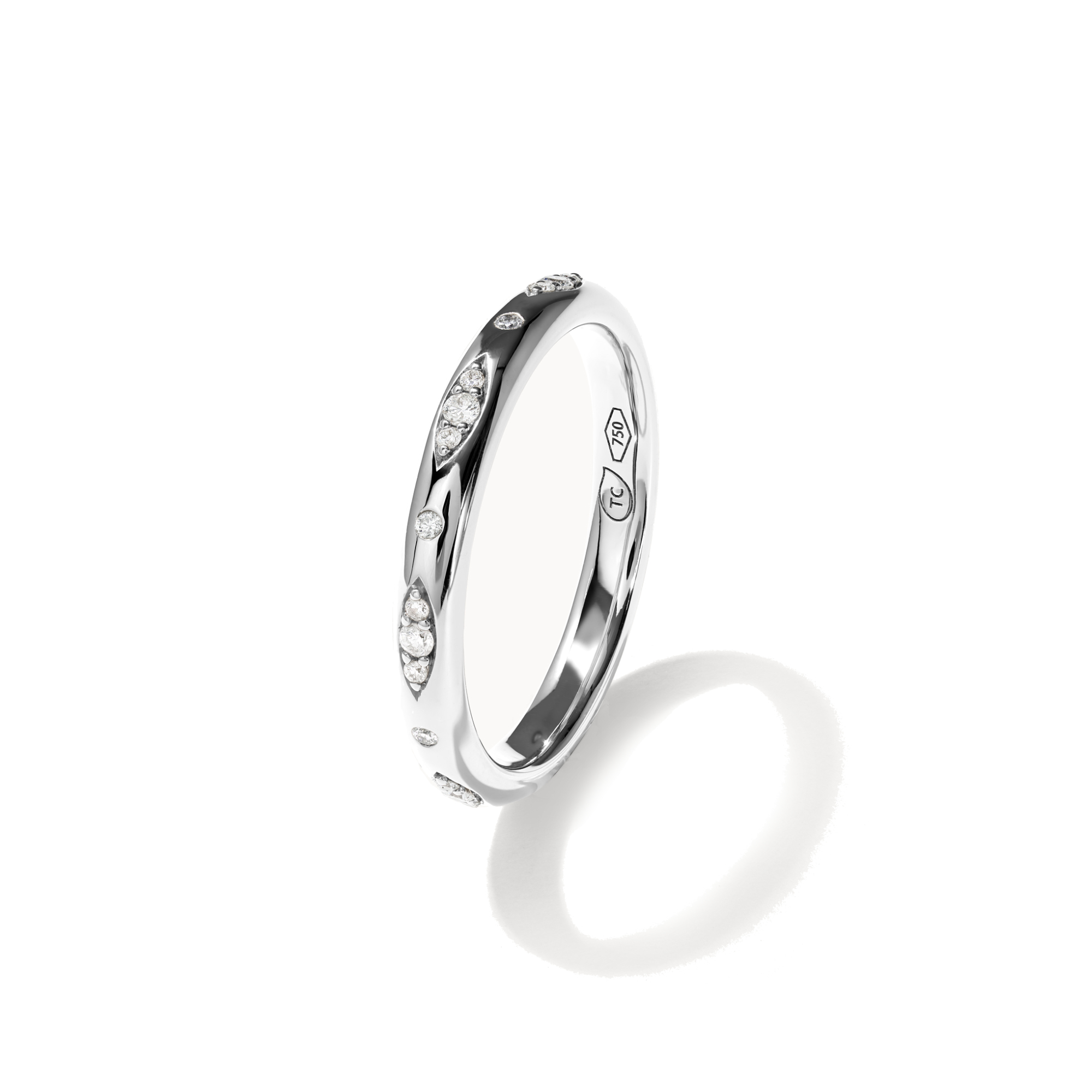 Tamara Comolli GYPSY Bandring Pavé  'Classic'  (Ref: R-Gyp-B-ClP-wg)