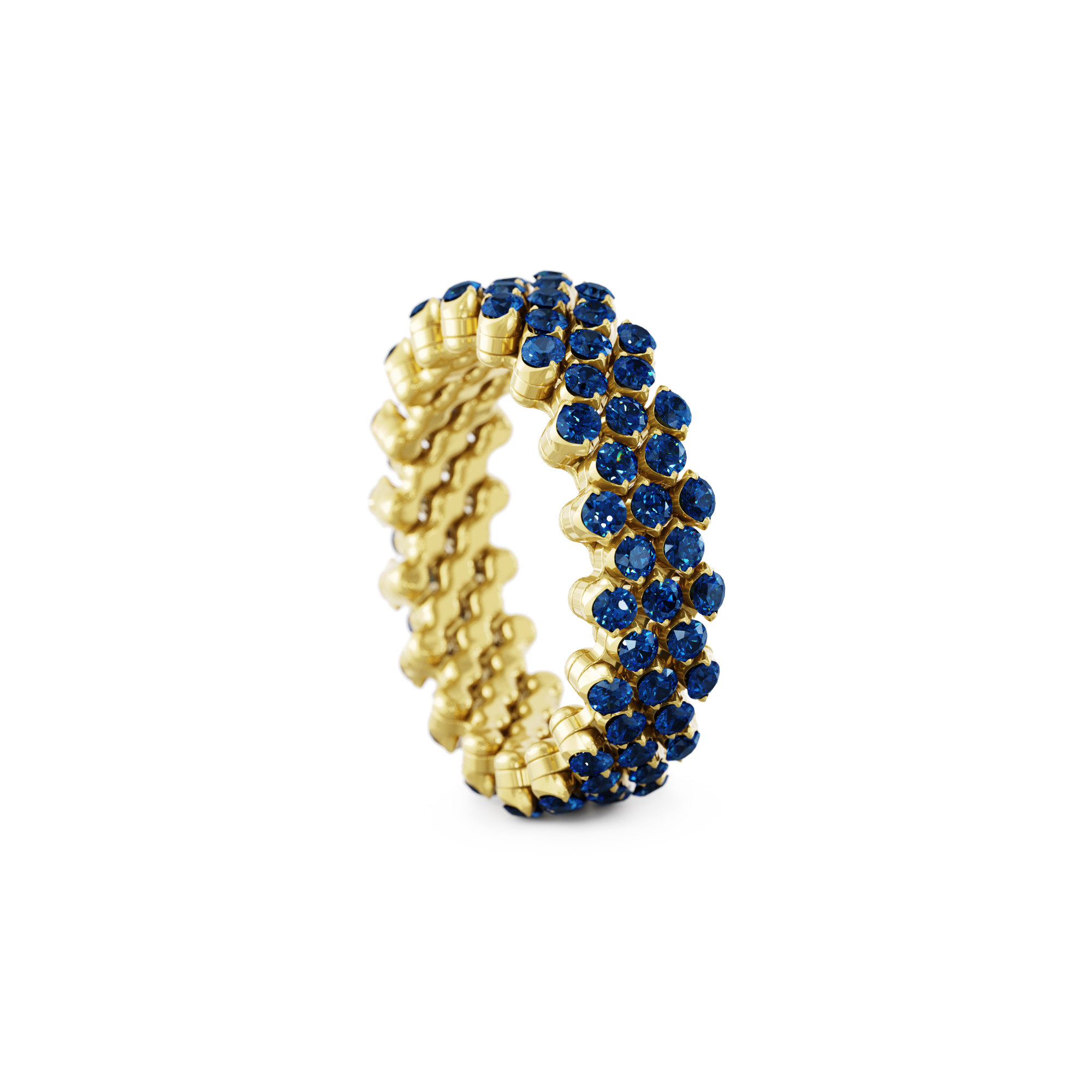 Serafino Consoli Brevetto Multi-Size Ring (Ref: RMS 5F4 YG BS)
