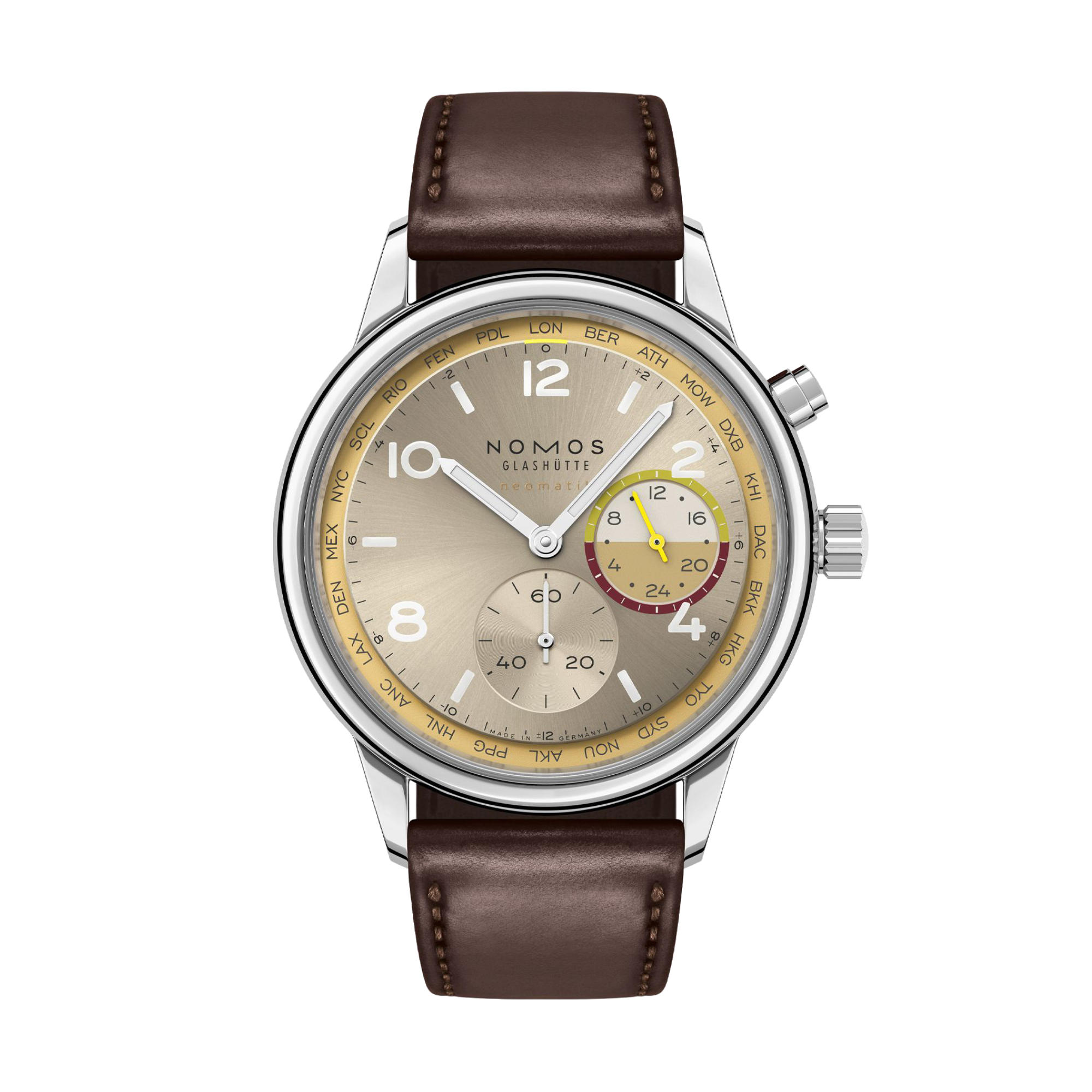 NOMOS Glashütte Club Sport Neomatik Worldtimer Reverie (Ref: 790.S11)