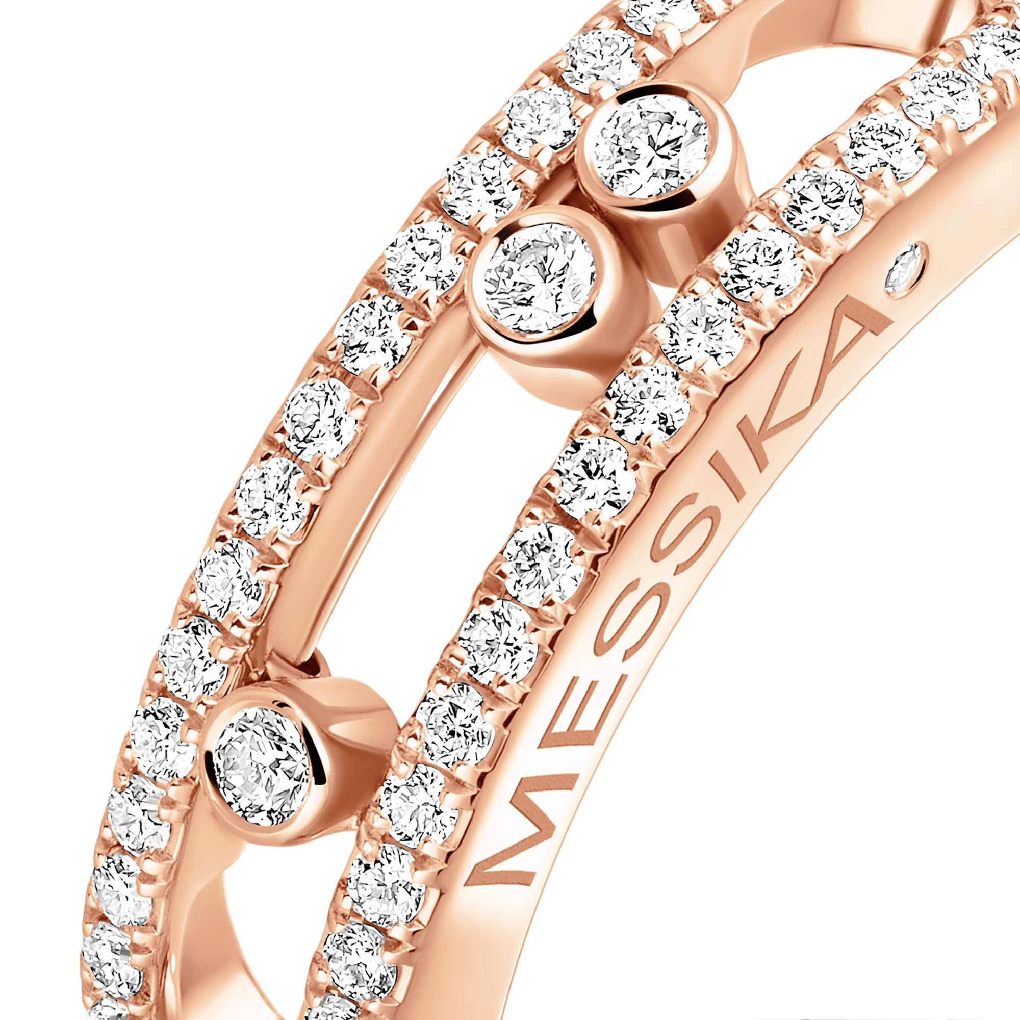 Messika Baby Move Classique Pavé Ring (Ref: 04683-PG)