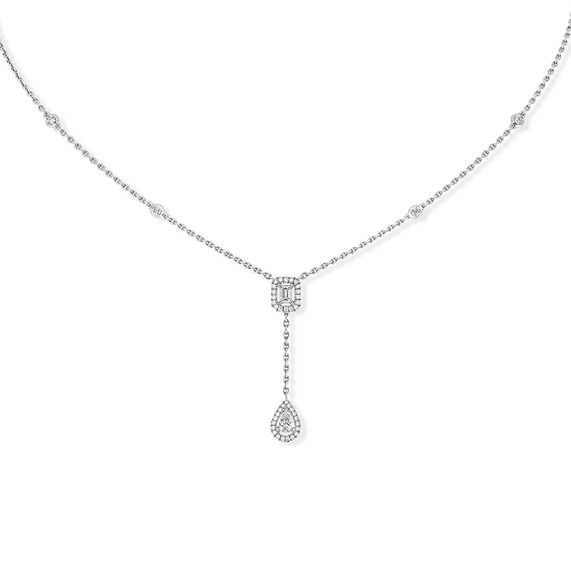 Messika My Twin Tie Halskette (Ref: 06693-WG)