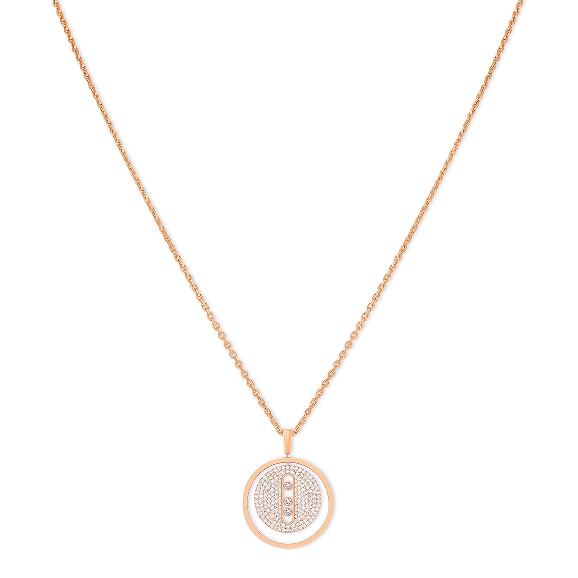 Messika Lucky Move MM Pavé Collier (Ref: 07395-PG)