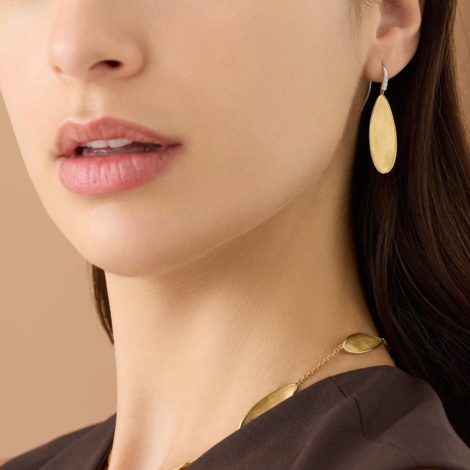 Marco Bicego Lunaria Twist Ohrringe (Ref: OB1913-A B YW)
