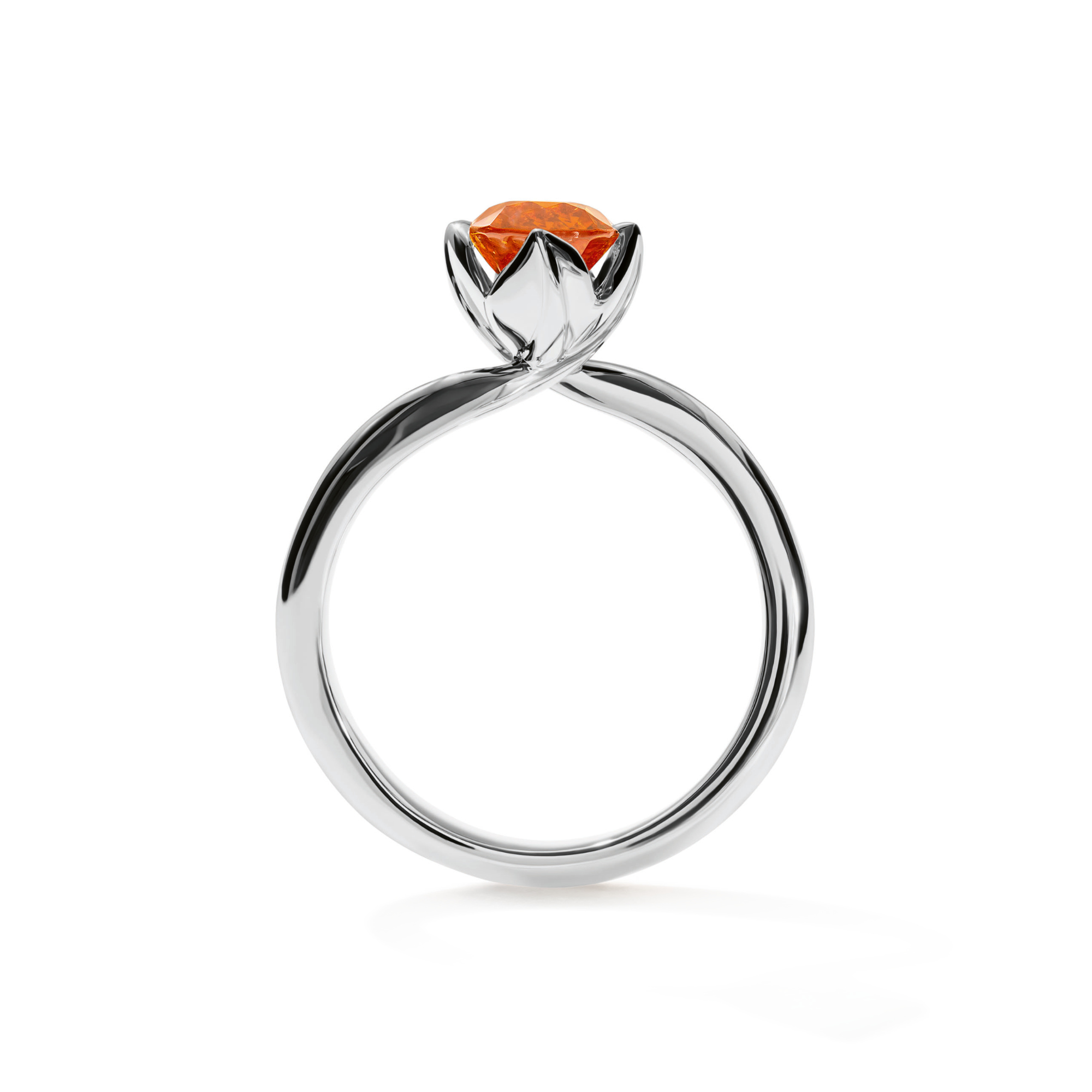 Tamara Comolli TULIP Ring XS mit Mandarin Granat (Ref: R-TUL-xs-Man-wg)