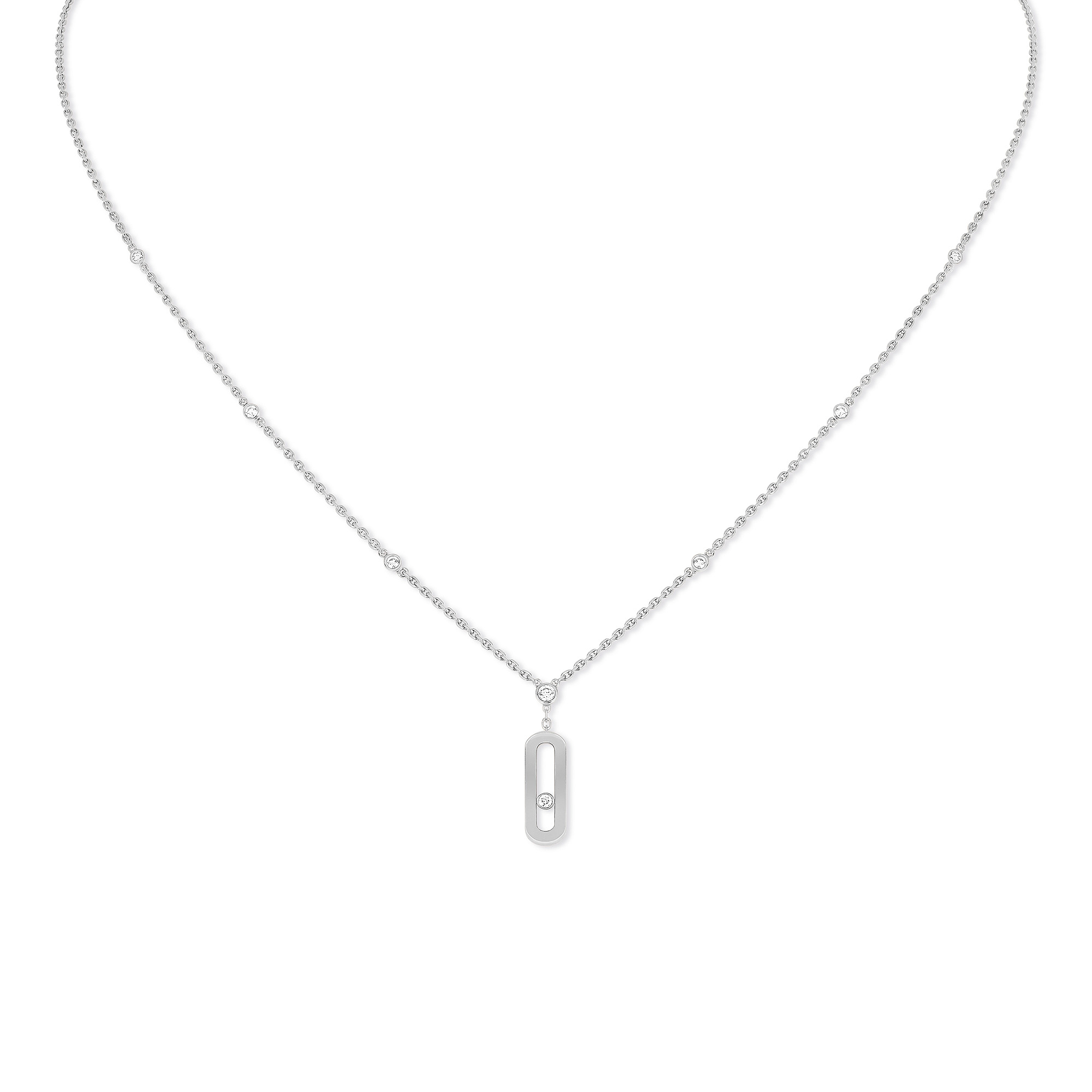 Messika Lange Move Uno Halskette (Ref: 10111-WG)