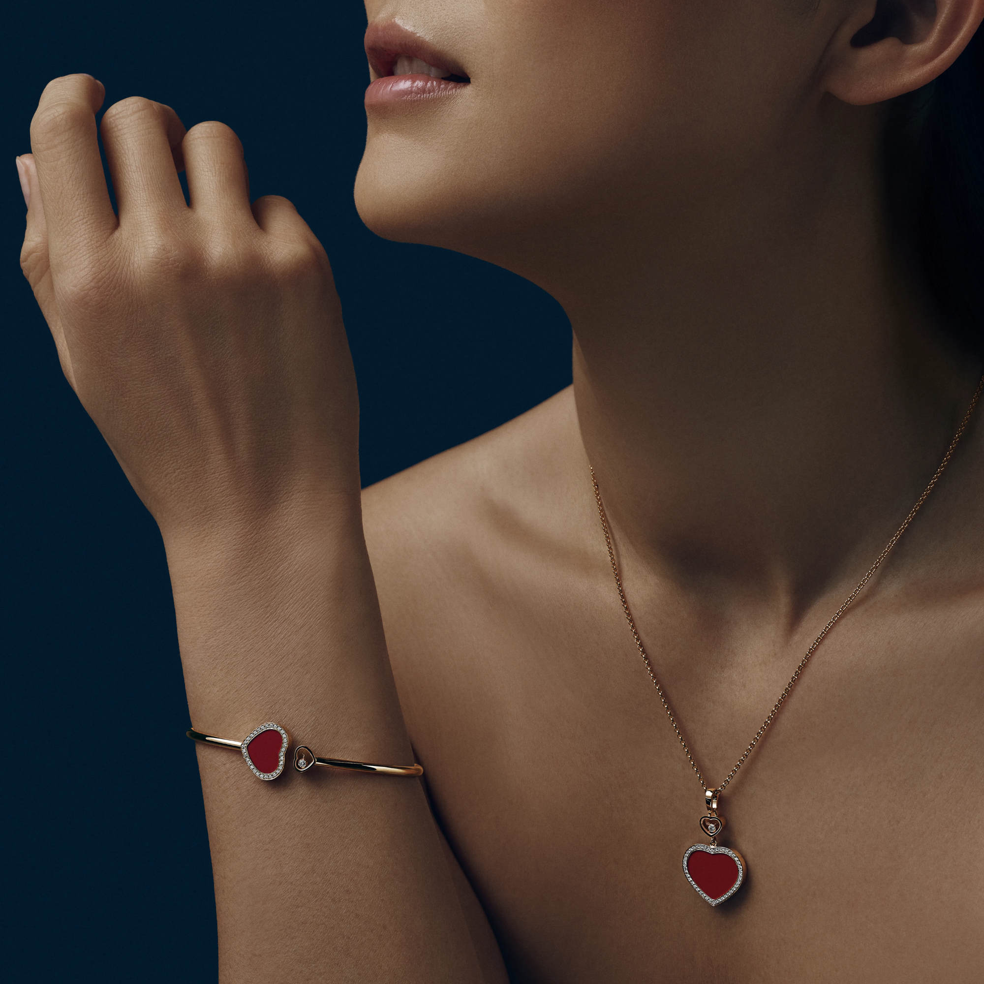 Chopard Happy Hearts Anhänger mit Halskette (Ref: 79A074-5801)