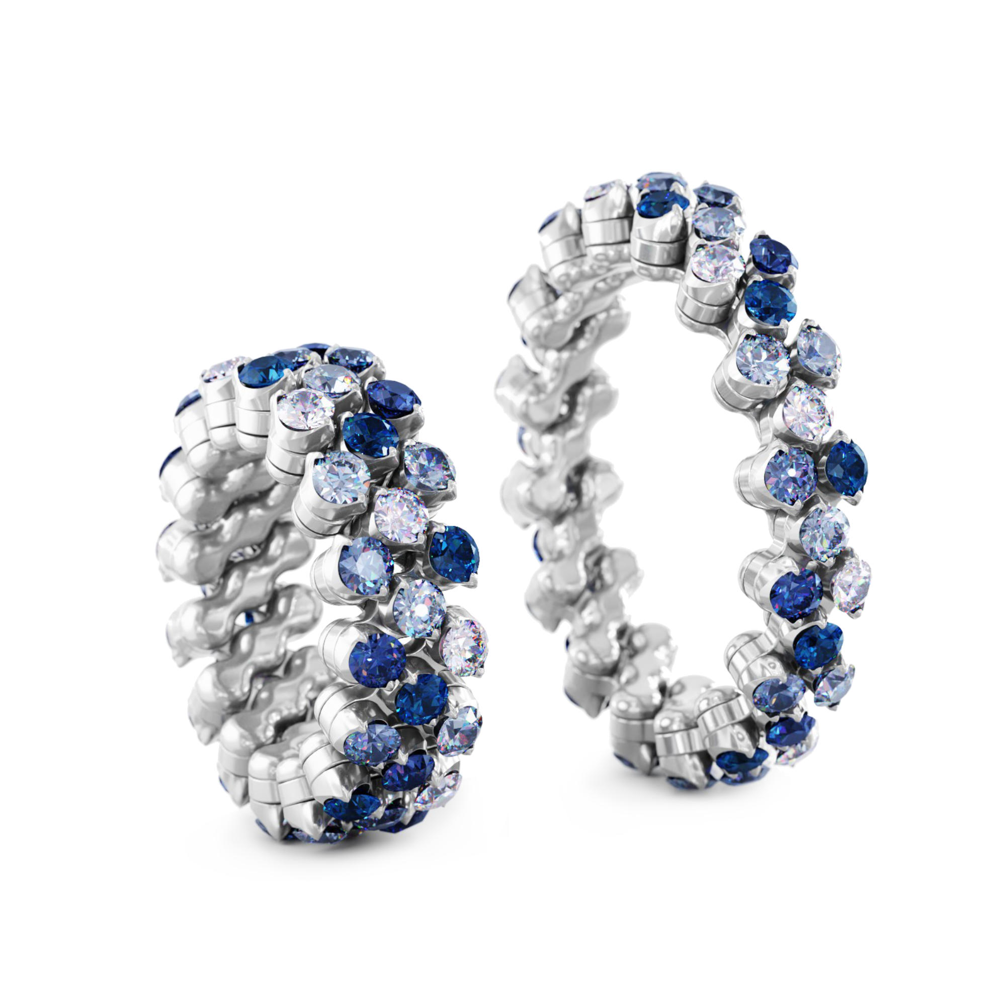 Serafino Consoli Brevetto Multi-Size Ring (Ref: RMS 3F7 WG BS MIX)