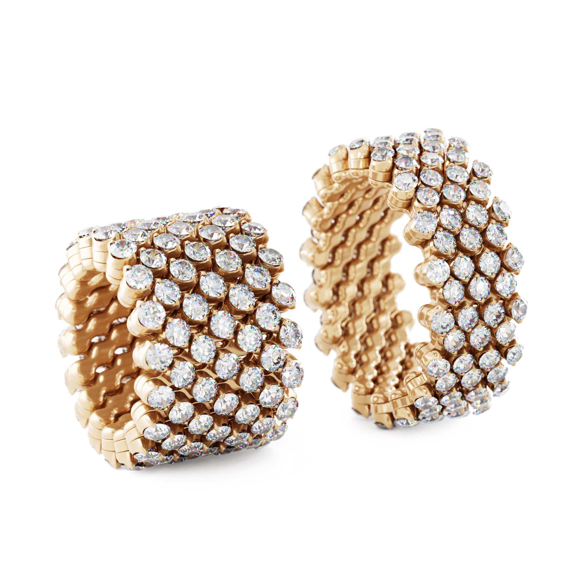 Serafino Consoli Brevetto Multi-Size Ring (Ref: RMS 7F4 RG WD)