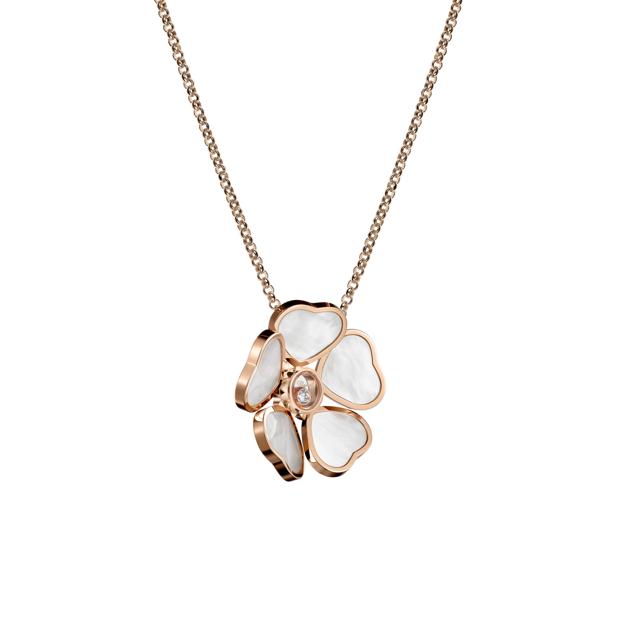 Chopard Happy Hearts Flowers Halskette (Ref: 79A085-5301)
